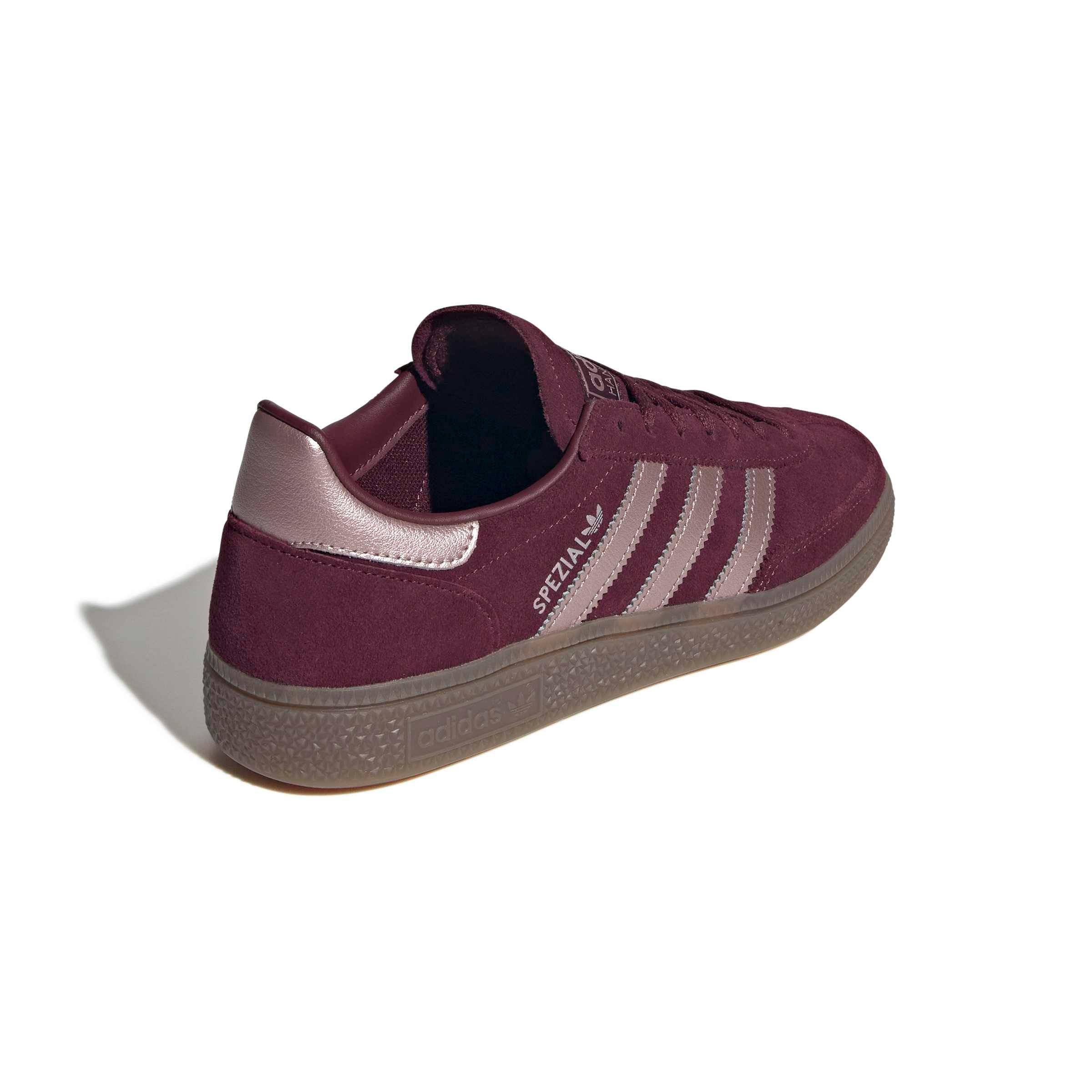 adidas Originals Handball Spezial "Maroon/Vapour Grey Metallic/Gum 5" Women's Shoe - MAROON/GREY/GUM