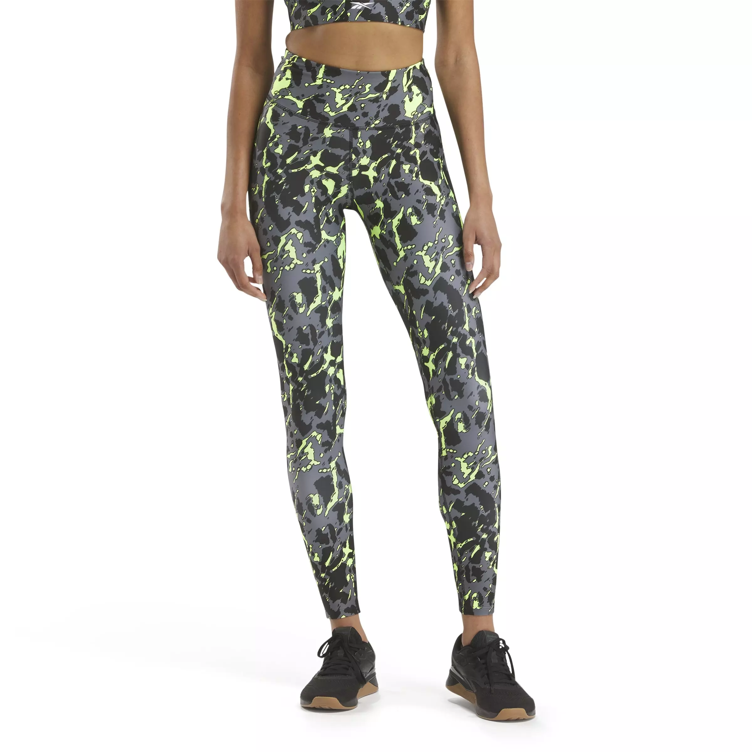 Reebok Women's ID Train Printed Leggings - BLACK
