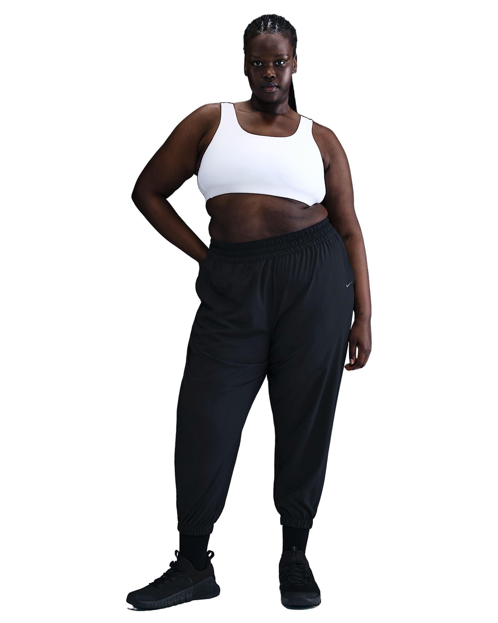 Nike Women's One High-Waisted Dri-FIT 7/8 Joggers -Black - BLACK Thumbnail View 4