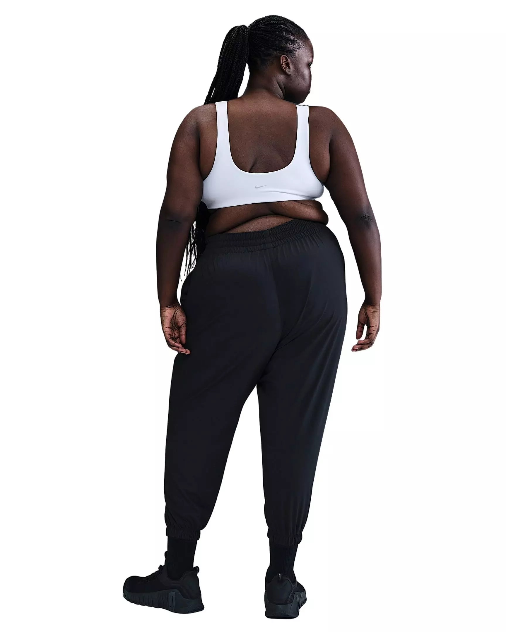 Nike Women's One High-Waisted Dri-FIT 7/8 Joggers -Black - BLACK
