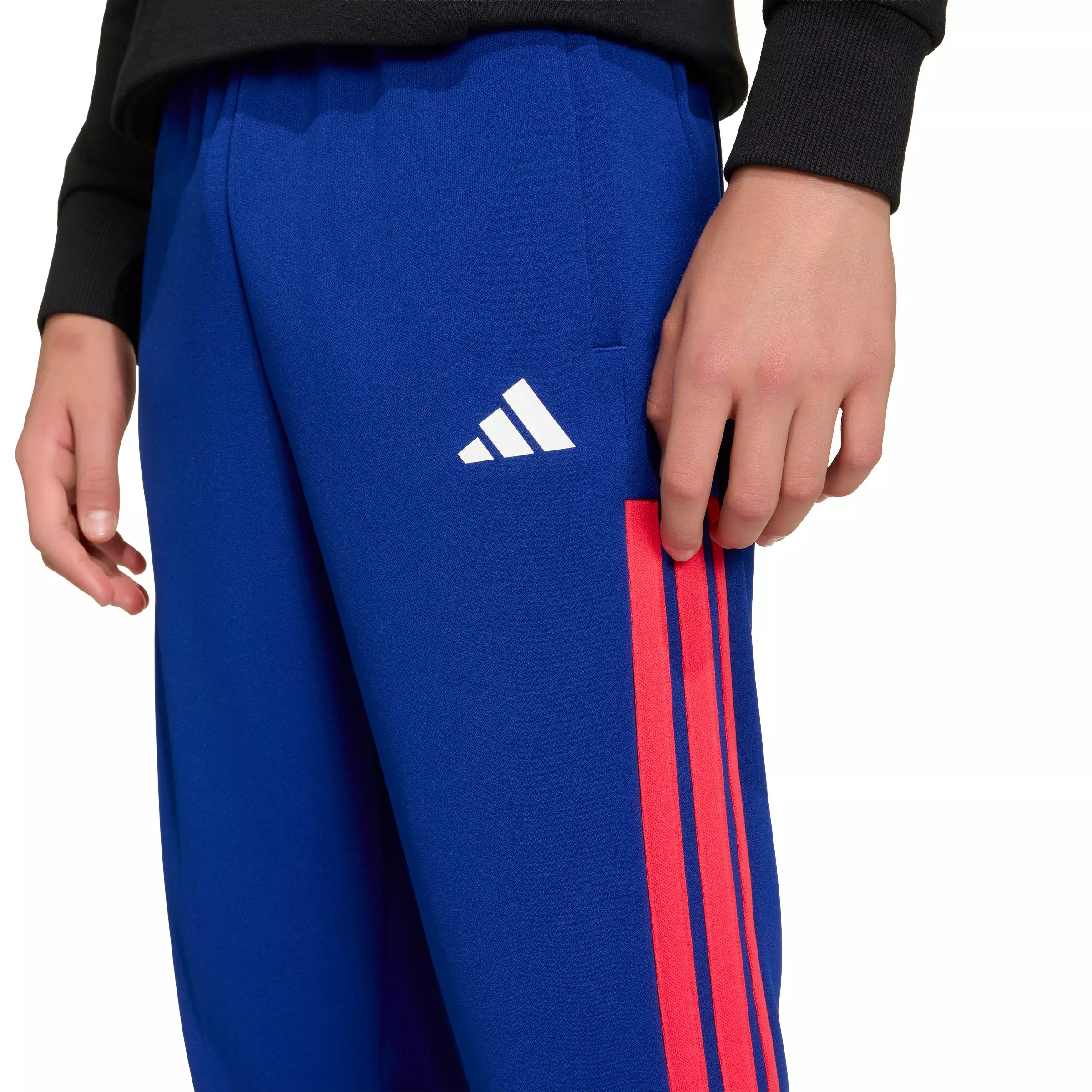 adidas Big Boys' House of Tiro Colors of Football High Waisted Wide Leg Pants - Blue/Red - BLUE/RED