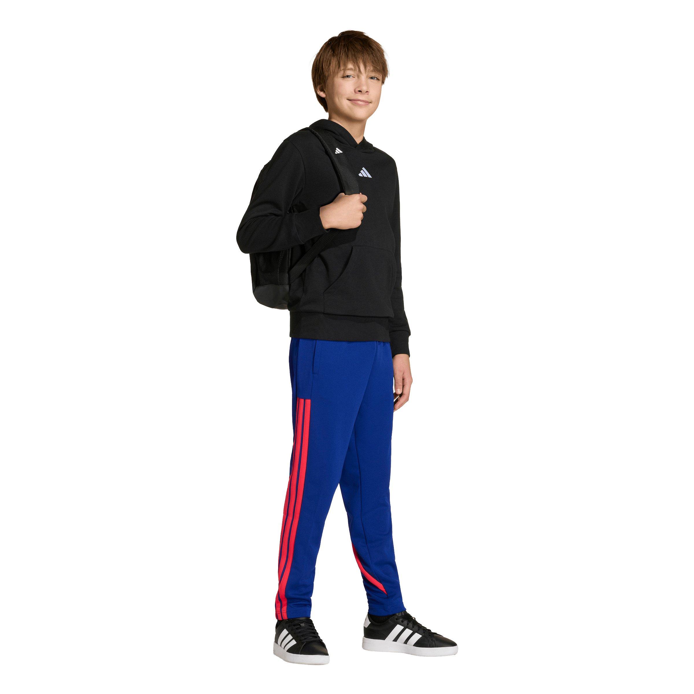adidas Big Boys' House of Tiro Colors of Football High Waisted Wide Leg Pants - Blue/Red - BLUE/RED Thumbnail View 5