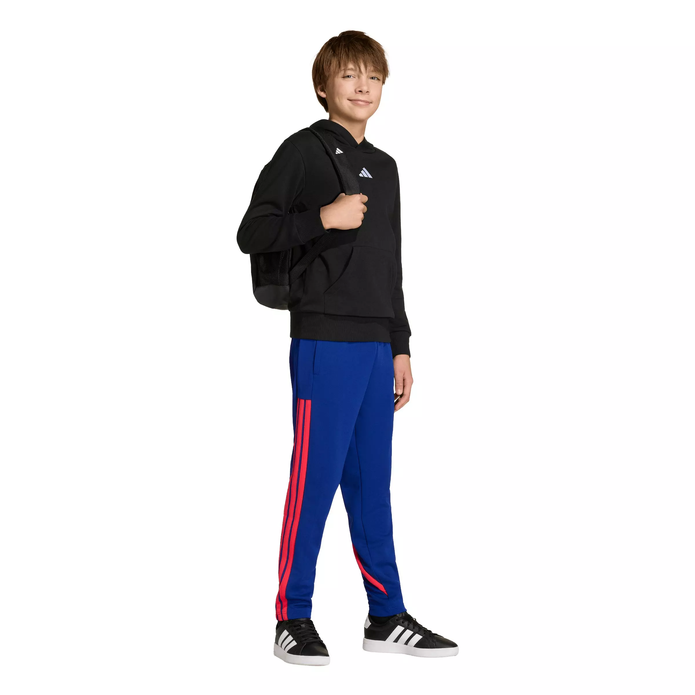 adidas Big Boys' House of Tiro Colors of Football High Waisted Wide Leg Pants - Blue/Red - BLUE/RED