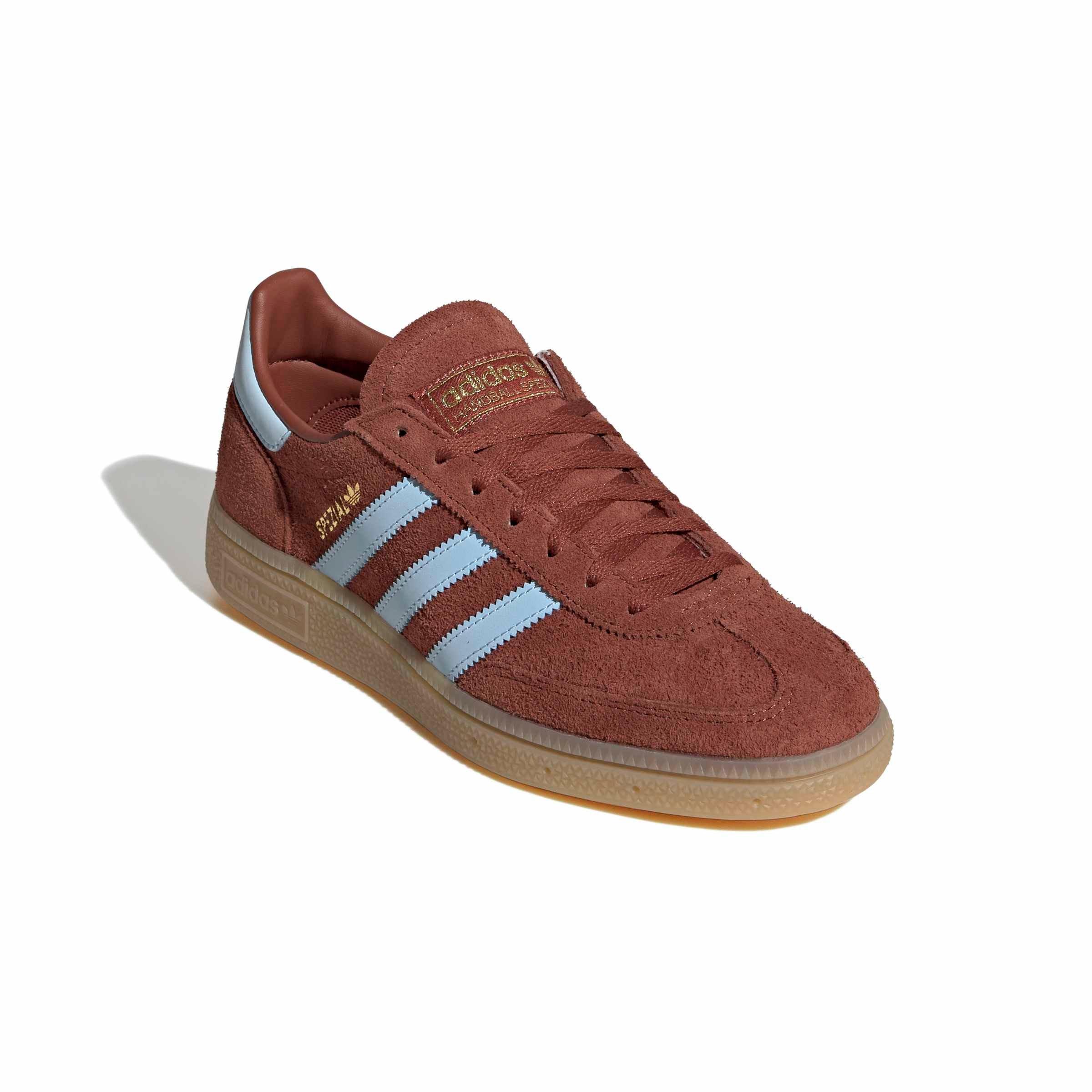 adidas Originals Handball Spezial "Burnt Sienna/Clear Sky/Gold Metallic" Women's Shoe - SIENNA/SKY/GOLD