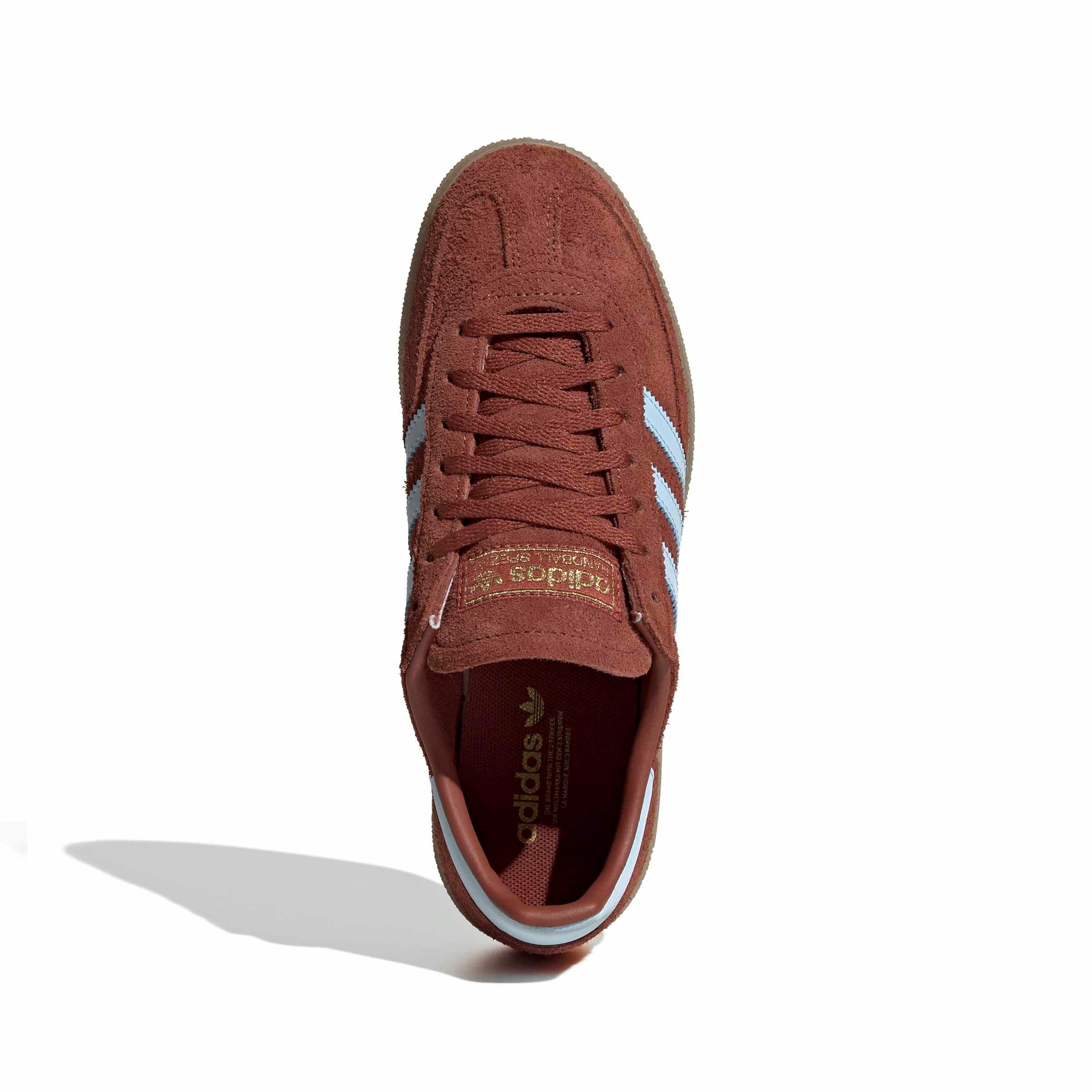 adidas Originals Handball Spezial "Burnt Sienna/Clear Sky/Gold Metallic" Women's Shoe - SIENNA/SKY/GOLD