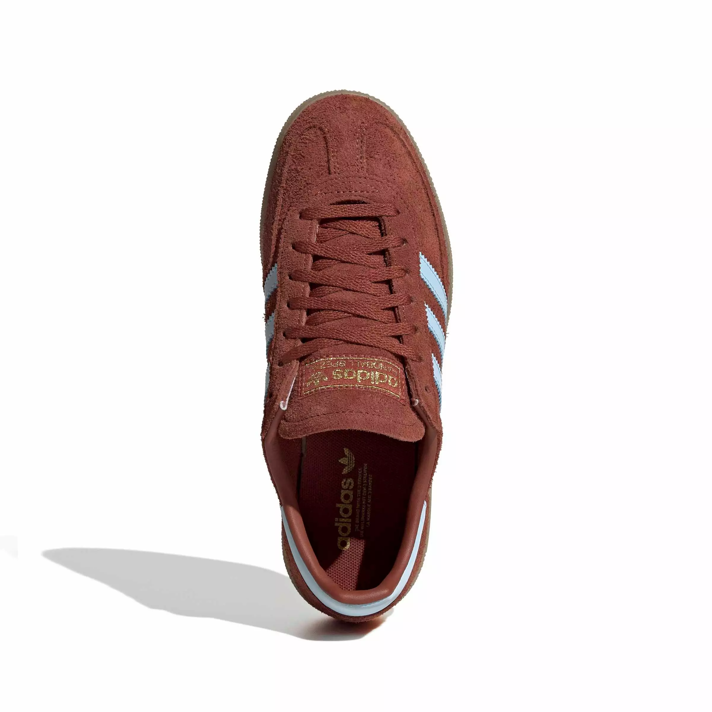 adidas Originals Handball Spezial "Burnt Sienna/Clear Sky/Gold Metallic" Women's Shoe - SIENNA/SKY/GOLD