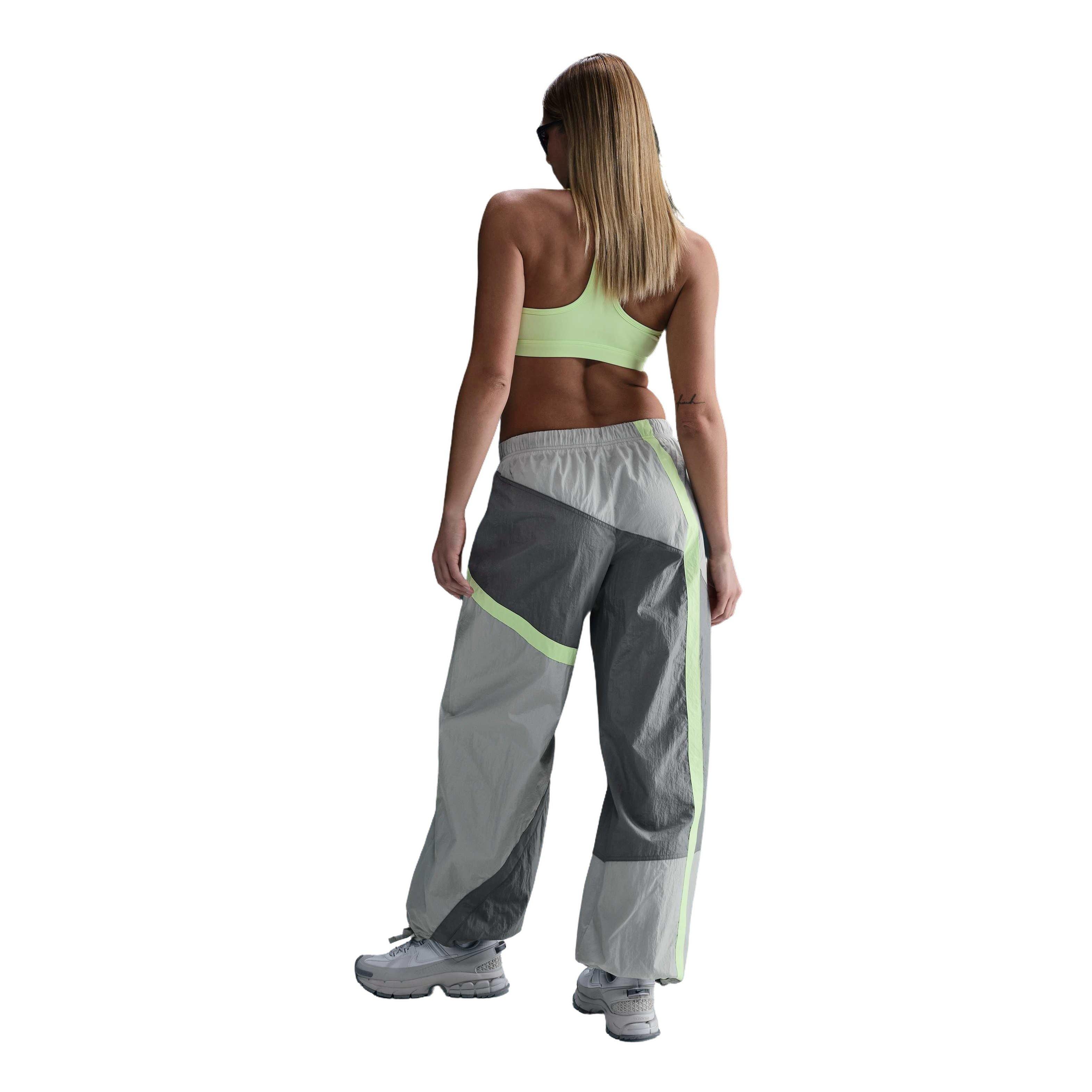 Nike Women's Sportswear Street Woven Loose Mid-Rise Open-Hem Pants - GREY Thumbnail View 2