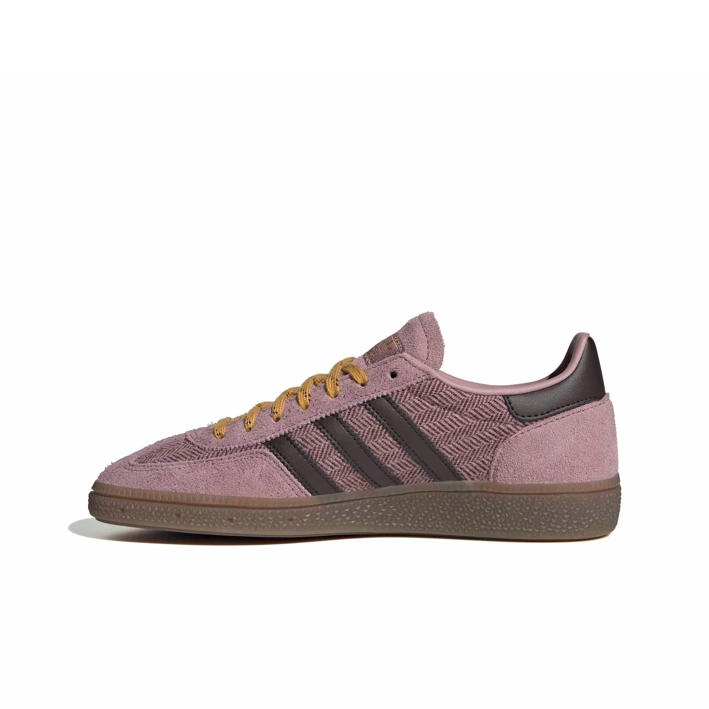 adidas Originals Handball Spezial "Magic Mauve/Aurora Coffee/Preloved Yellow" Women's Shoe - MAUVE/COFFEE/YELLOW