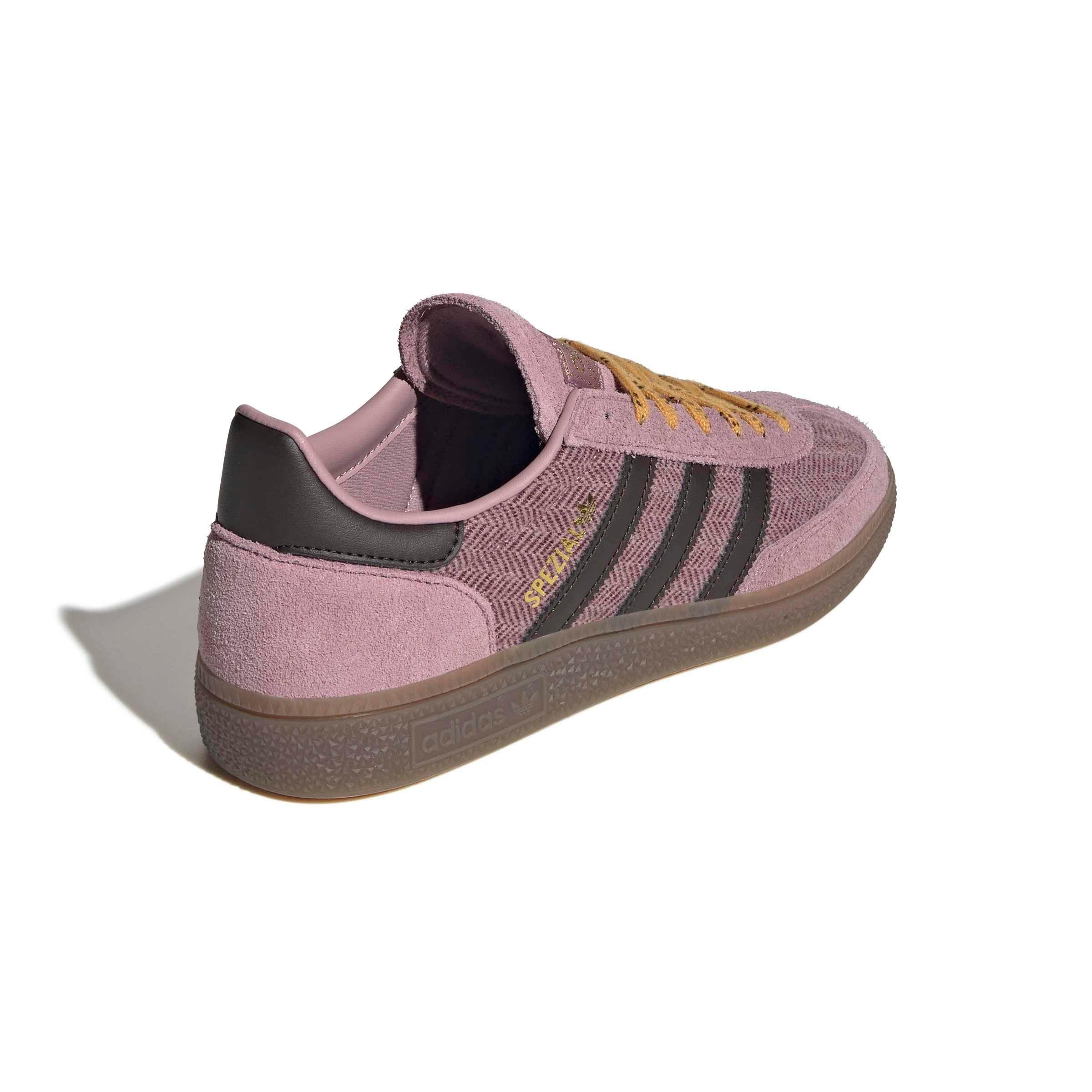 adidas Originals Handball Spezial "Magic Mauve/Aurora Coffee/Preloved Yellow" Women's Shoe - MAUVE/COFFEE/YELLOW