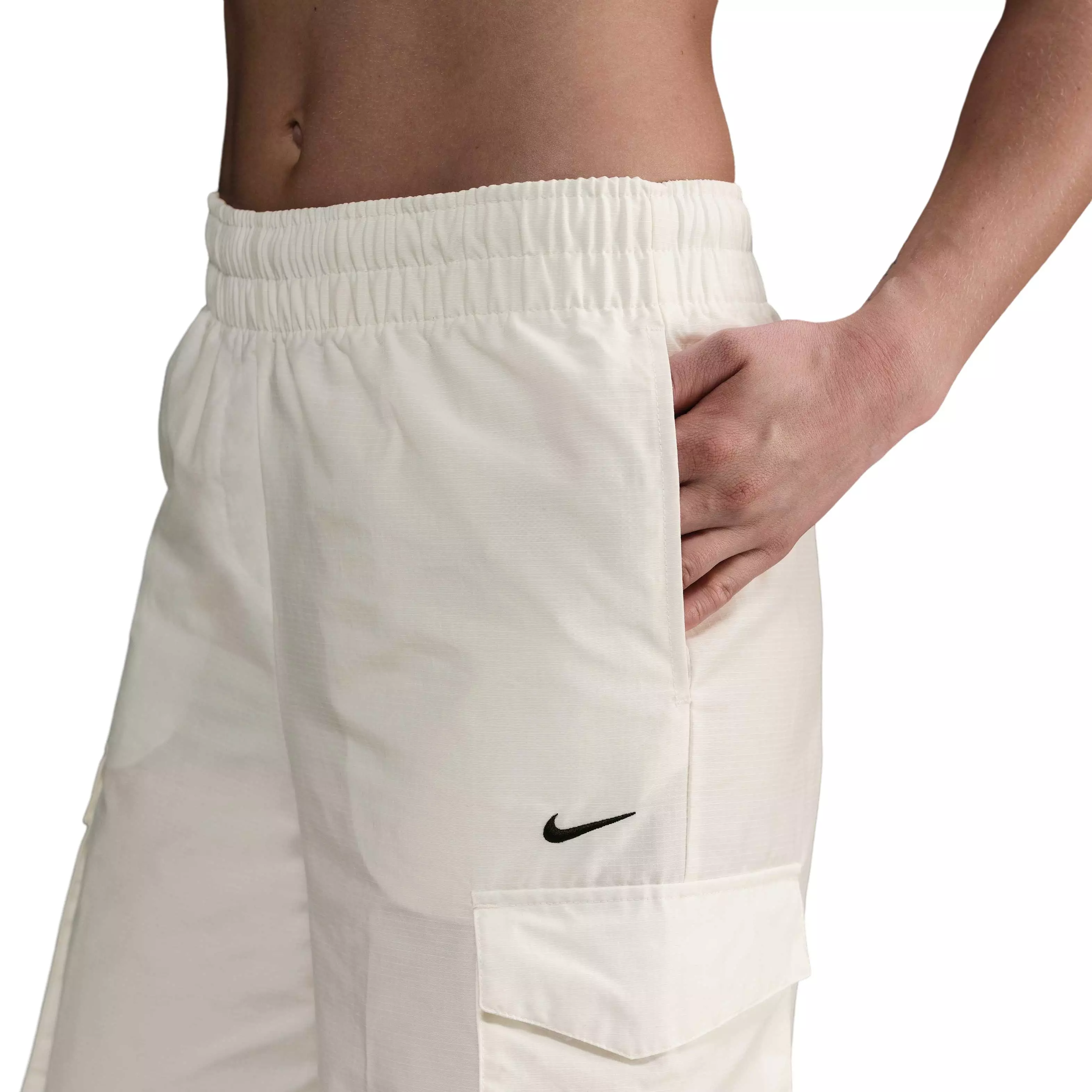 Nike Women's Sportswear Everything Woven Mid-Rise Cargo Pants - White - WHITE