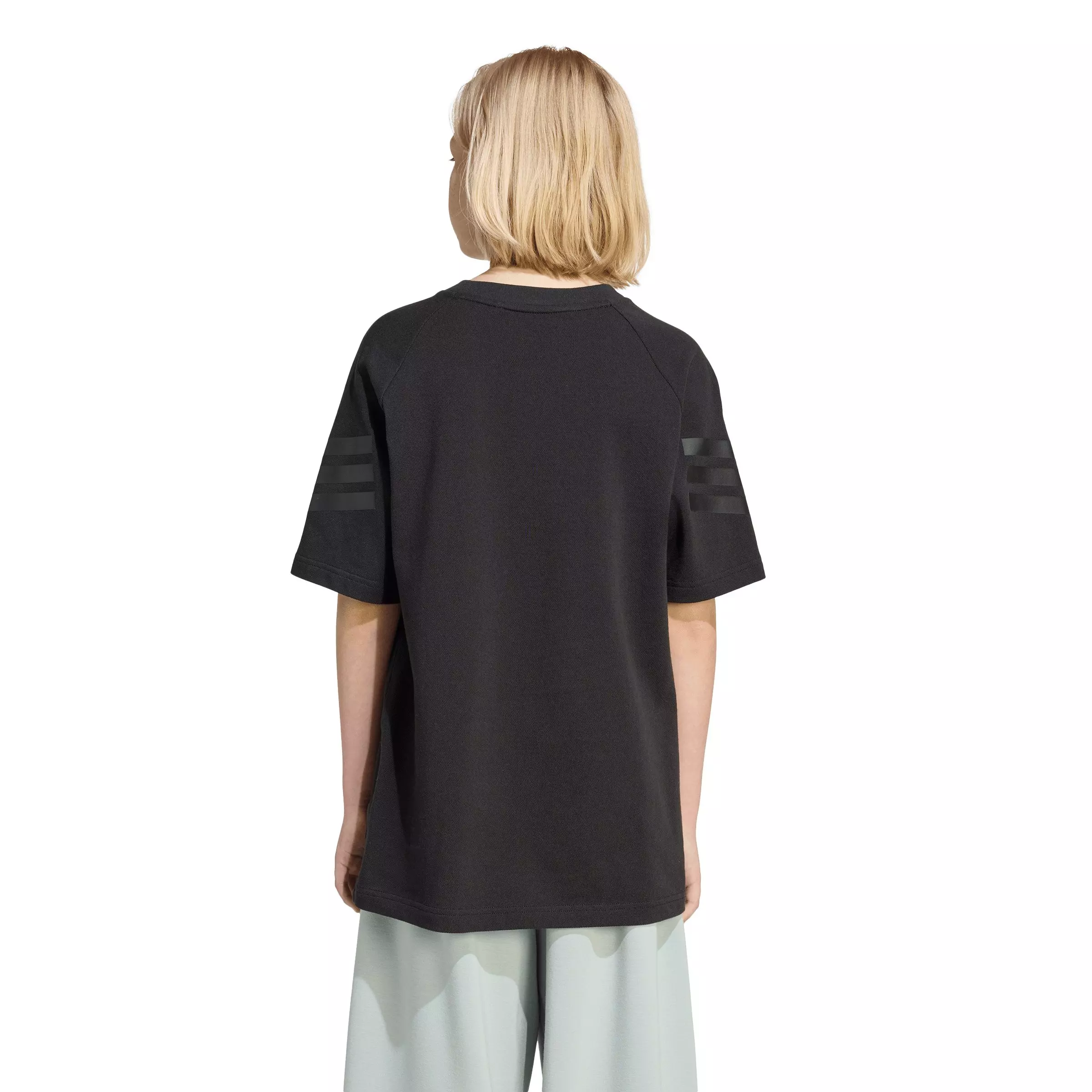 adidas Big Kids' Future Icons 3-Stripes T-Shirt - Black - BLACK