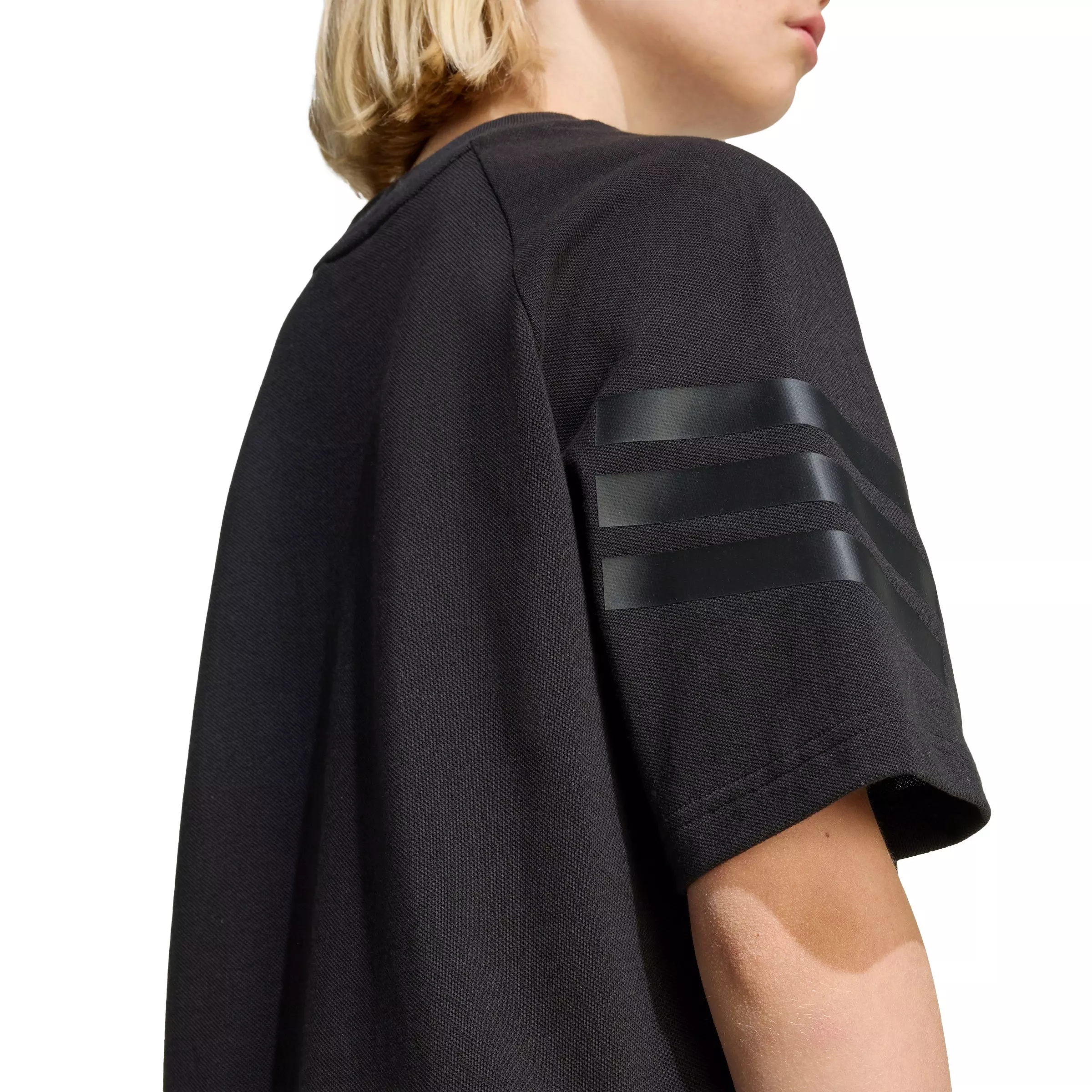 adidas Big Kids' Future Icons 3-Stripes T-Shirt - Black - BLACK