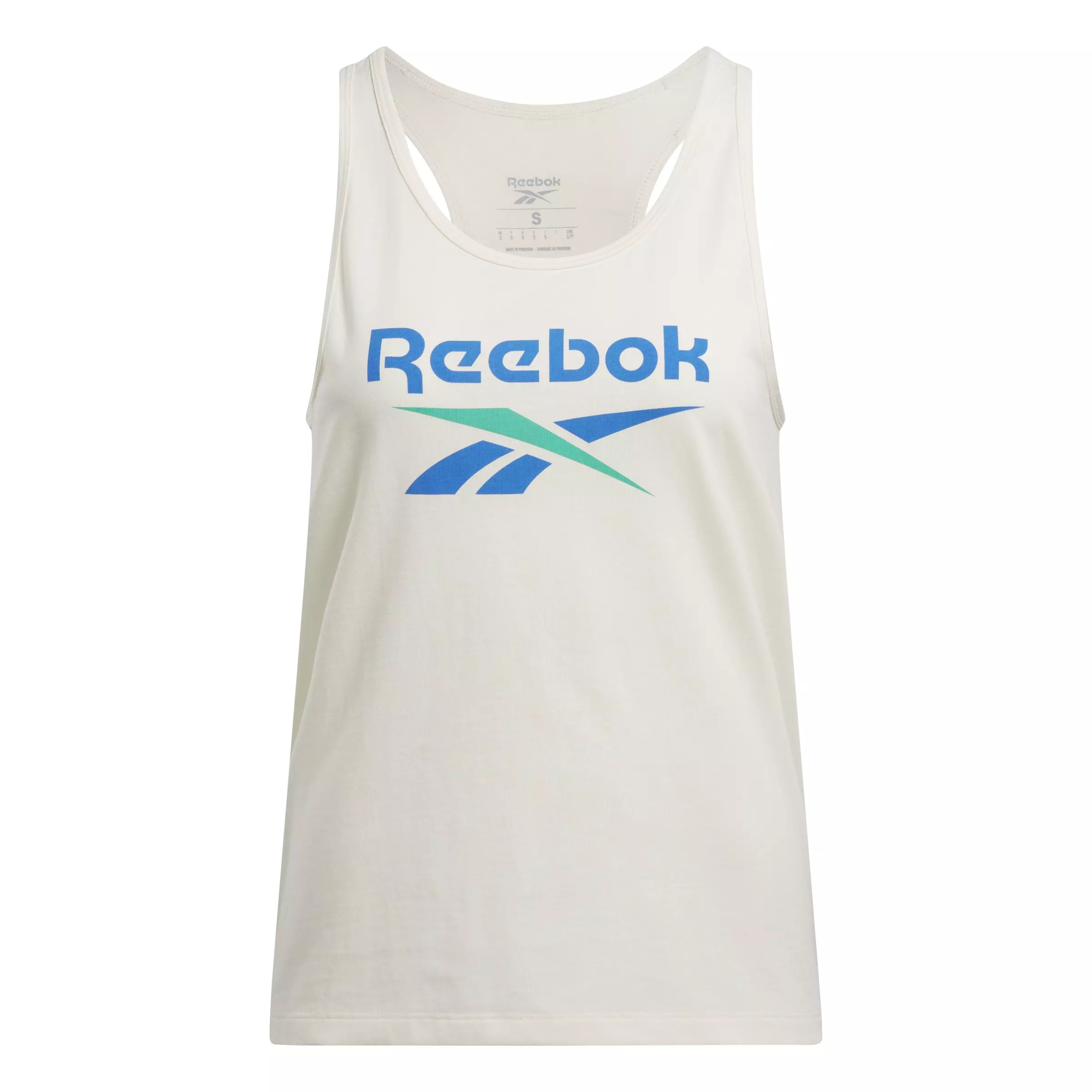 Reebok Women's Identity Big Logo Tank Top-White - WHITE