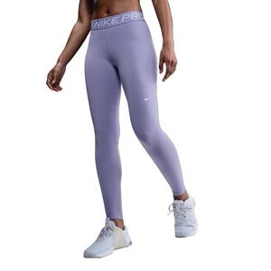 Nike Women's Pro 365 Tight Mid-Rise Mesh-Paneled Leggings -Purple