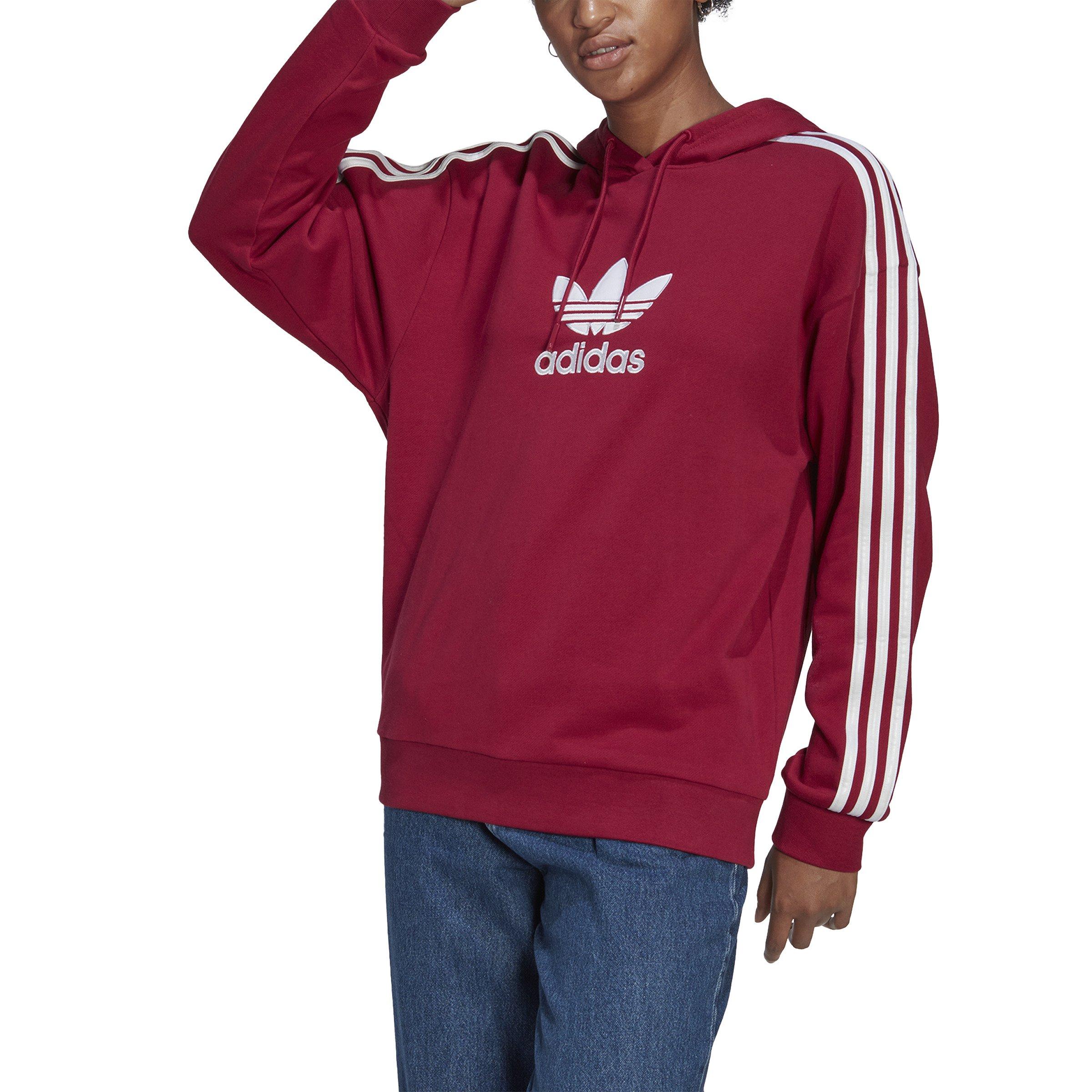 adidas Women's Originals Hoodie-Red - RED Thumbnail View 1