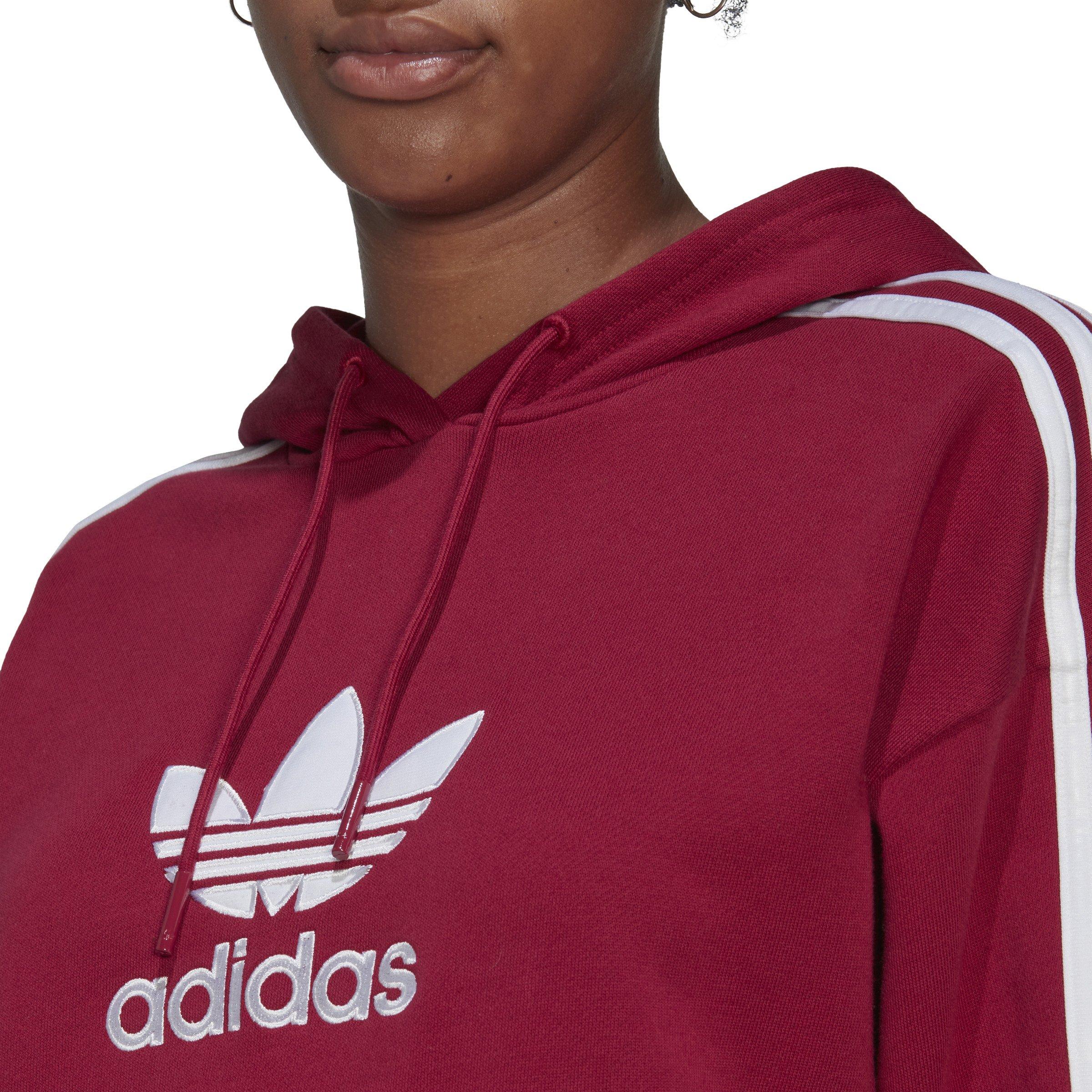 adidas Women's Originals Hoodie-Red - RED Thumbnail View 3