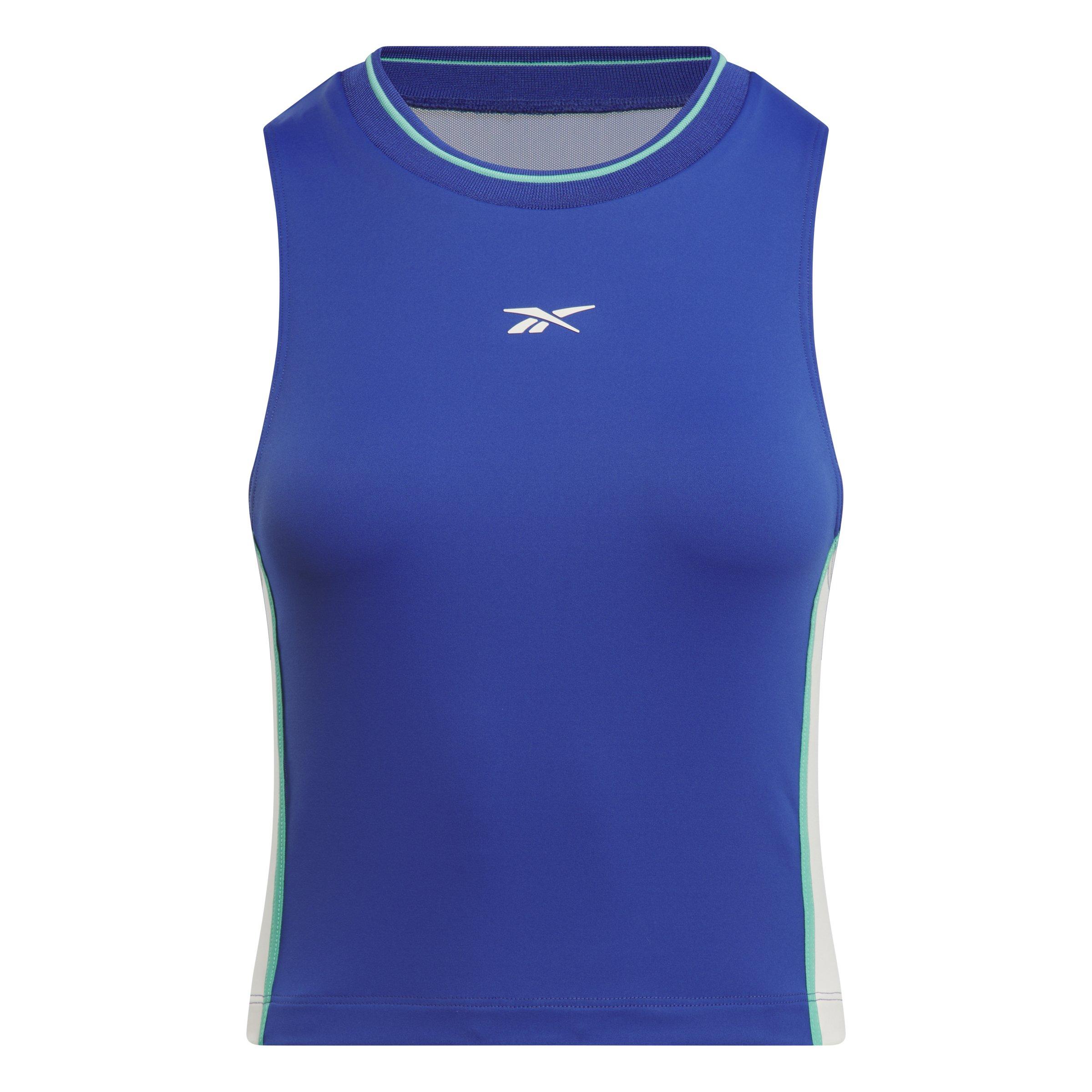 Reebok Women's Team Tank Top - BLUE Thumbnail View 4