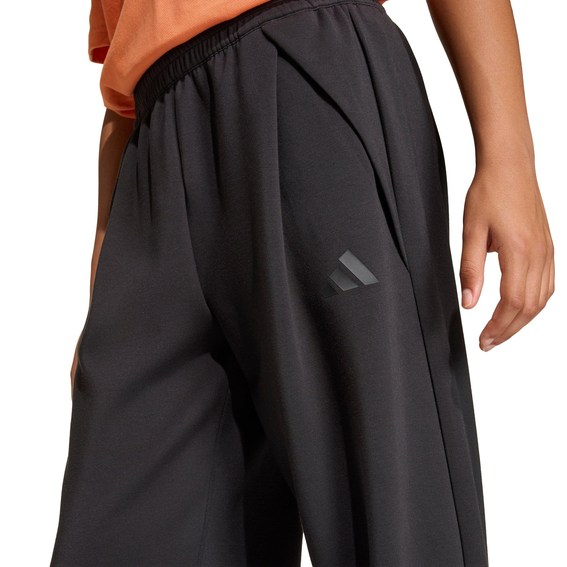 adidas Big Kids' Future Icons Wide Leg Tracksuit Bottoms - Black - BLACK Thumbnail View 3