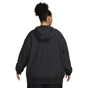 Nike Women's Sportswear Essential UV Woven Hooded Jacket -Black