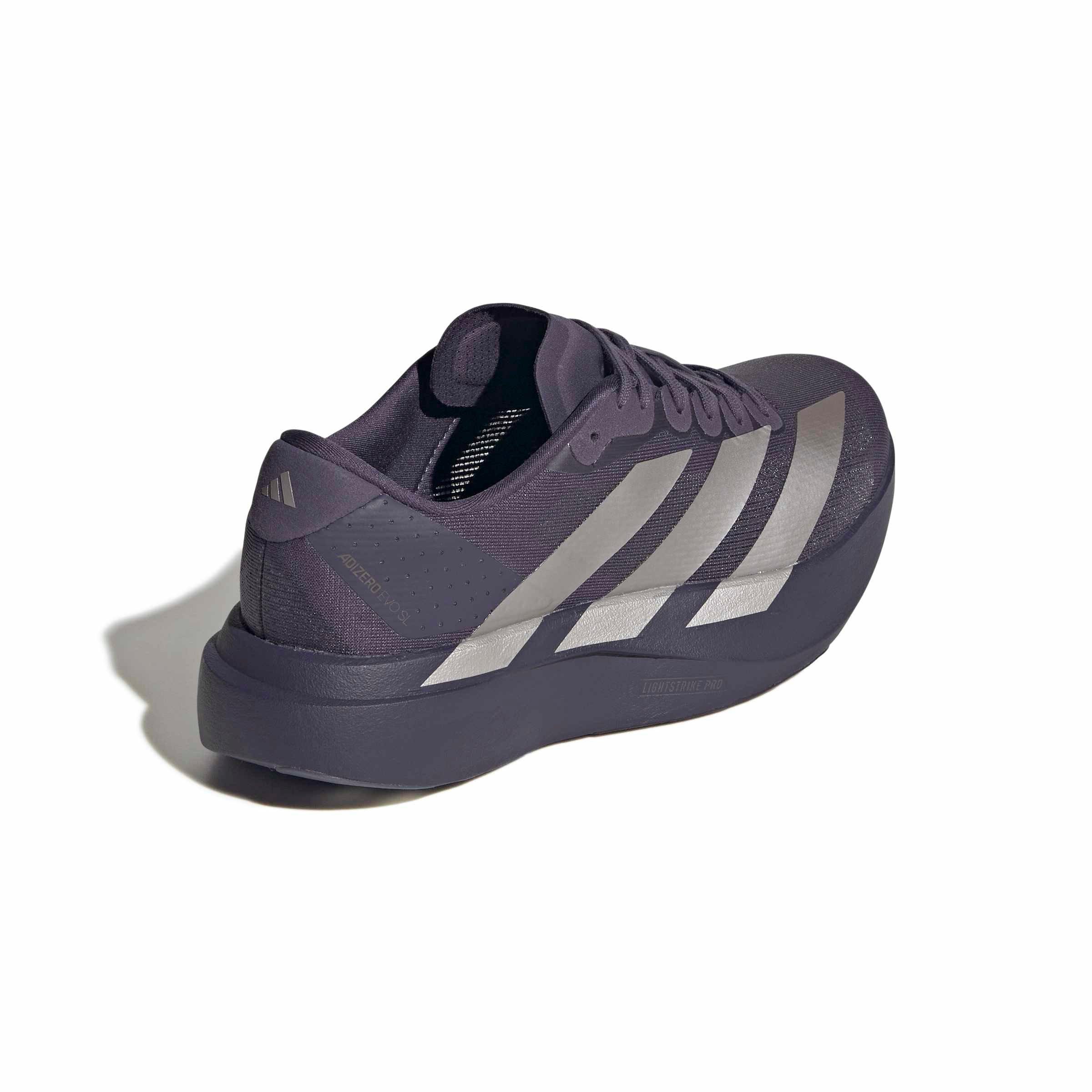 adidas Adizero EVO SL "Trace Purple/Taupe Metallic/Taupe Oxide" Women's Running Shoe - PURPLE/TAUPE/TAUPE