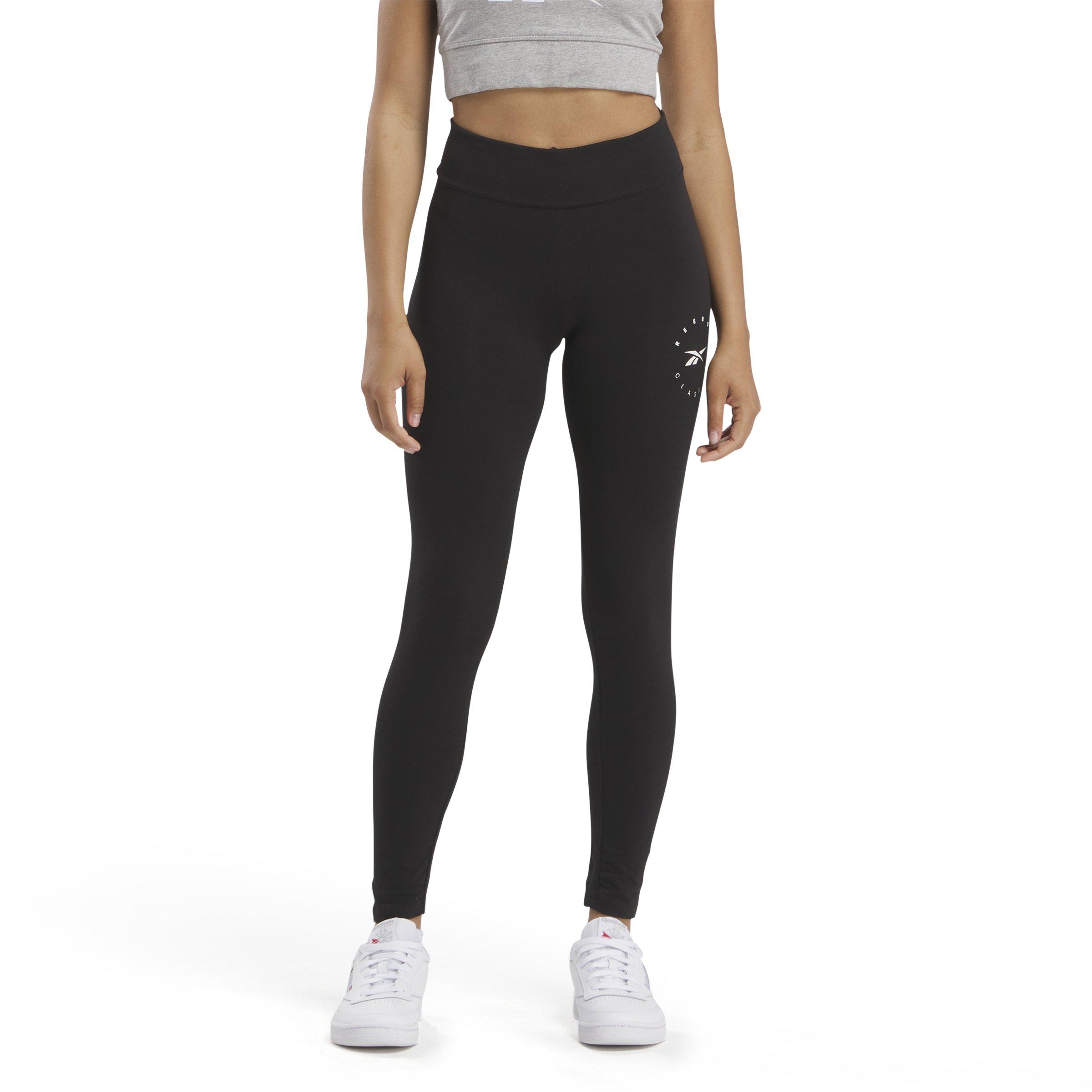 Reebok Women's ID Energy Cotton Leggings-Black - BLACK Thumbnail View 1