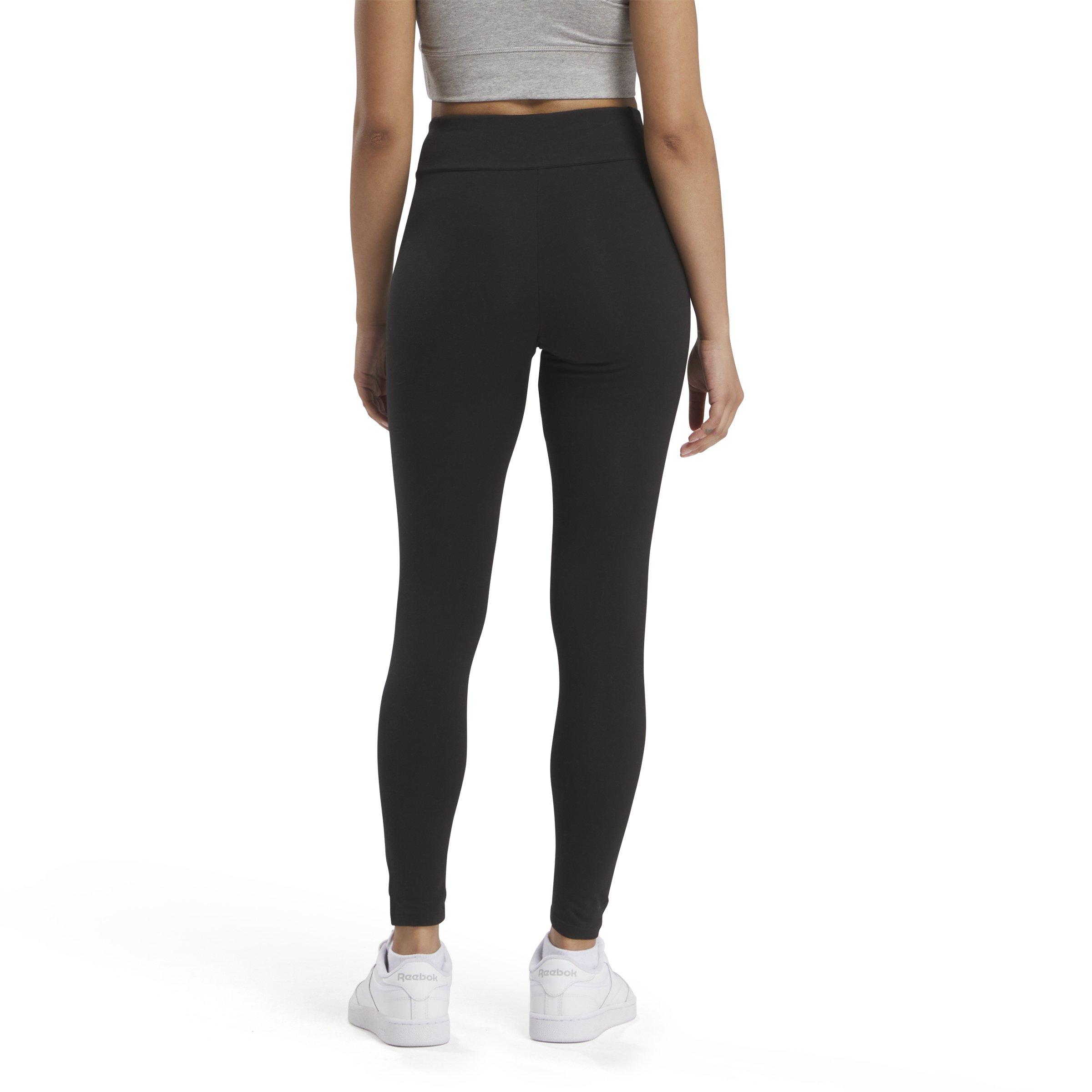 Reebok Women's ID Energy Cotton Leggings-Black - BLACK Thumbnail View 2