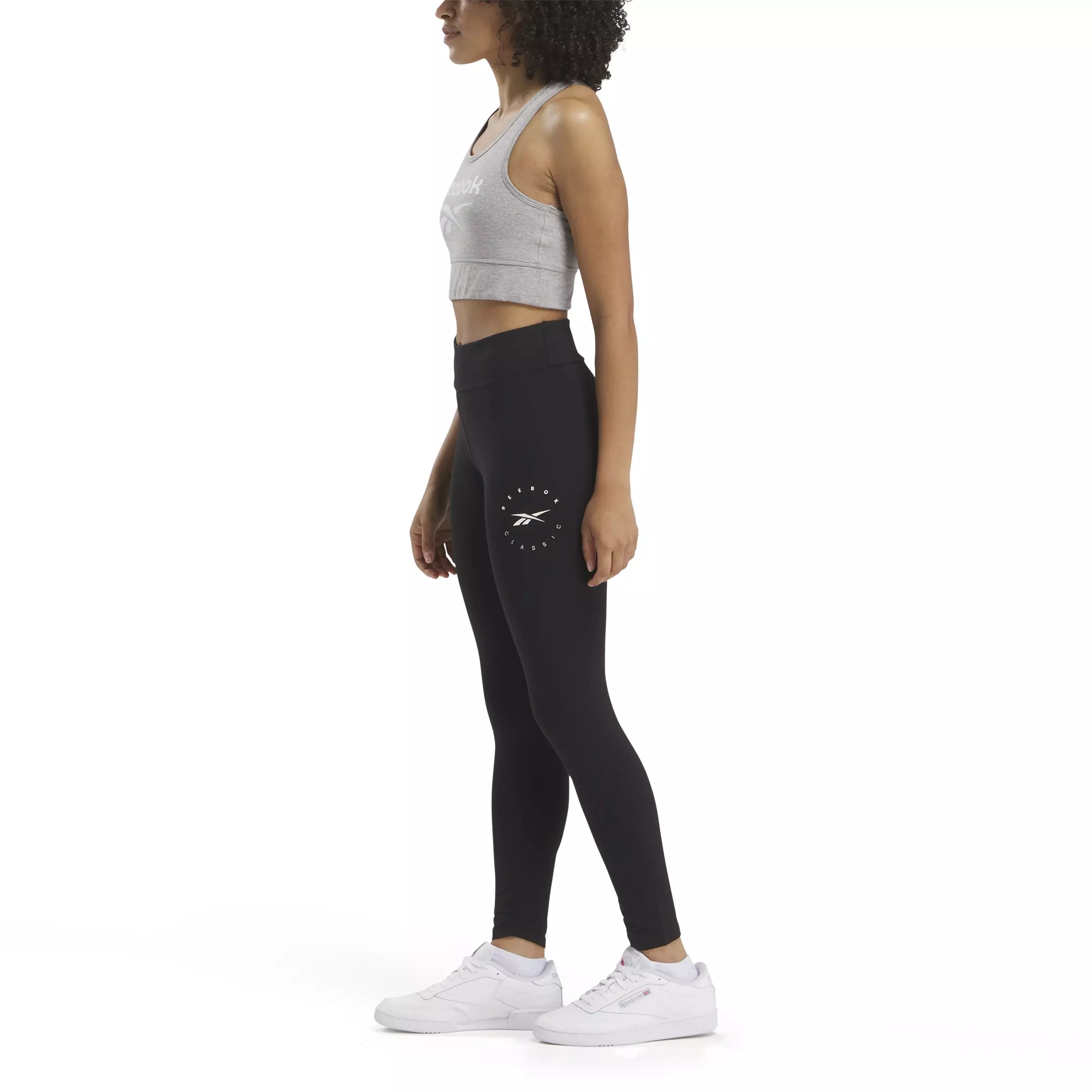 Reebok Women's ID Energy Cotton Leggings-Black - BLACK