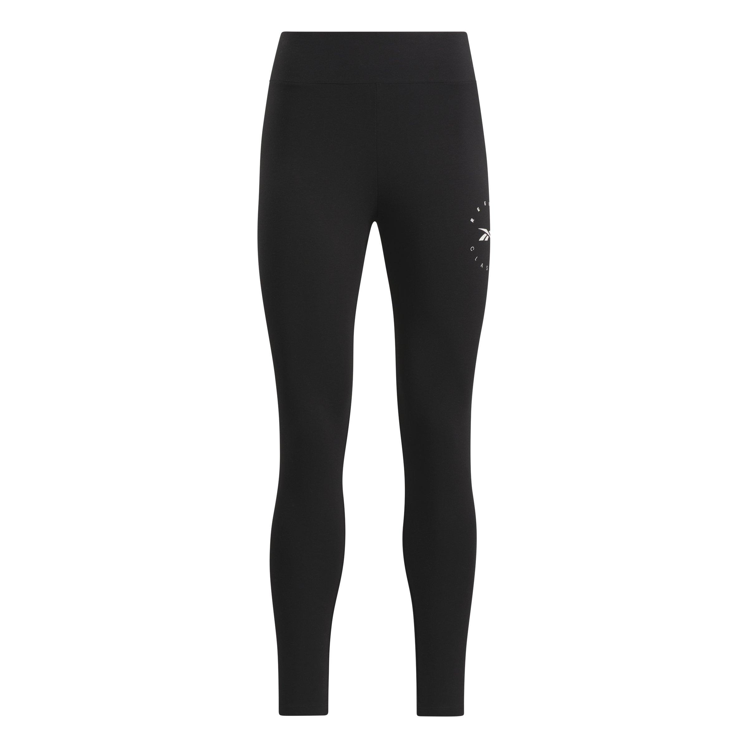 Reebok Women's ID Energy Cotton Leggings-Black - BLACK Thumbnail View 4