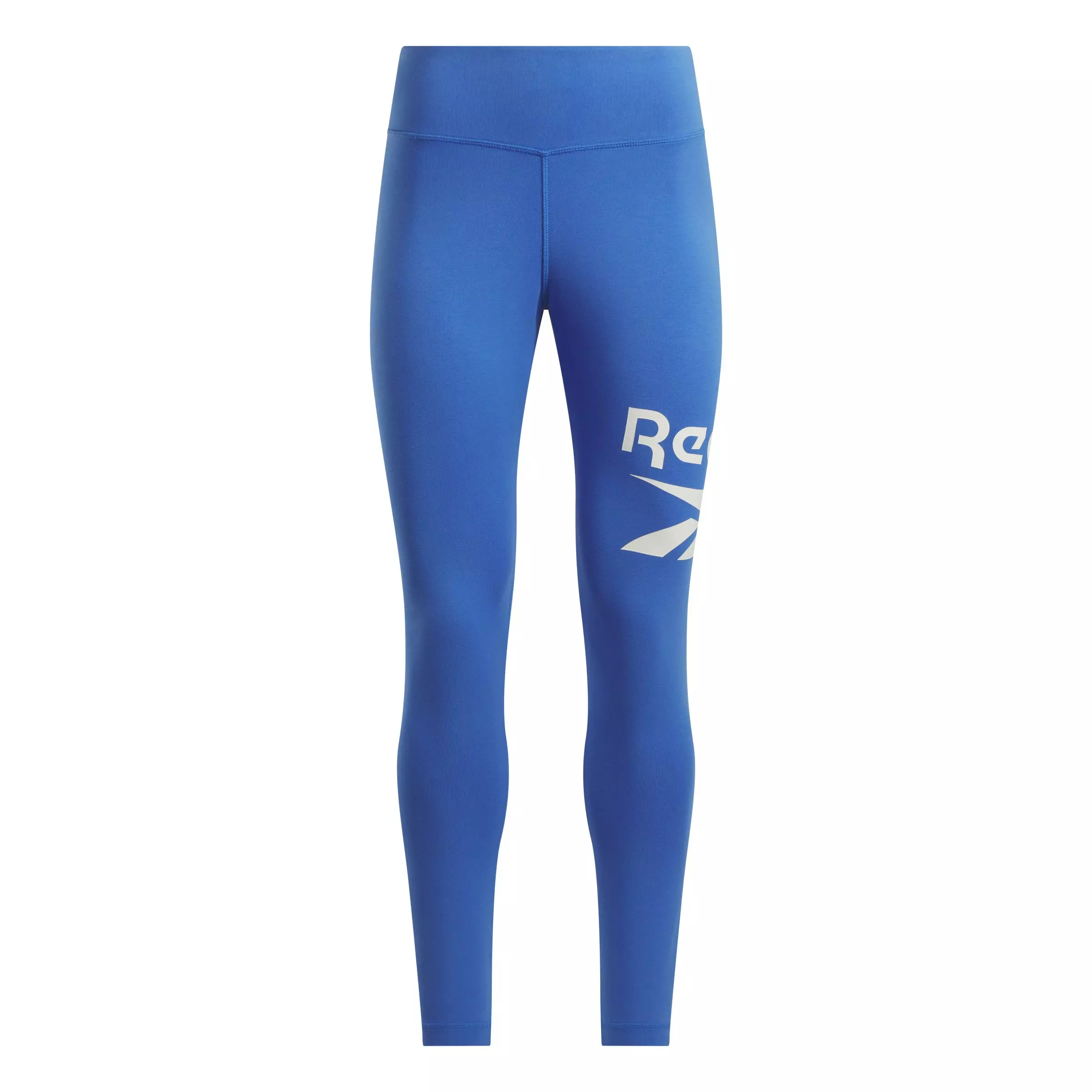Reebok Women's Identity Big Logo Cotton Leggings-Blue - BLUE