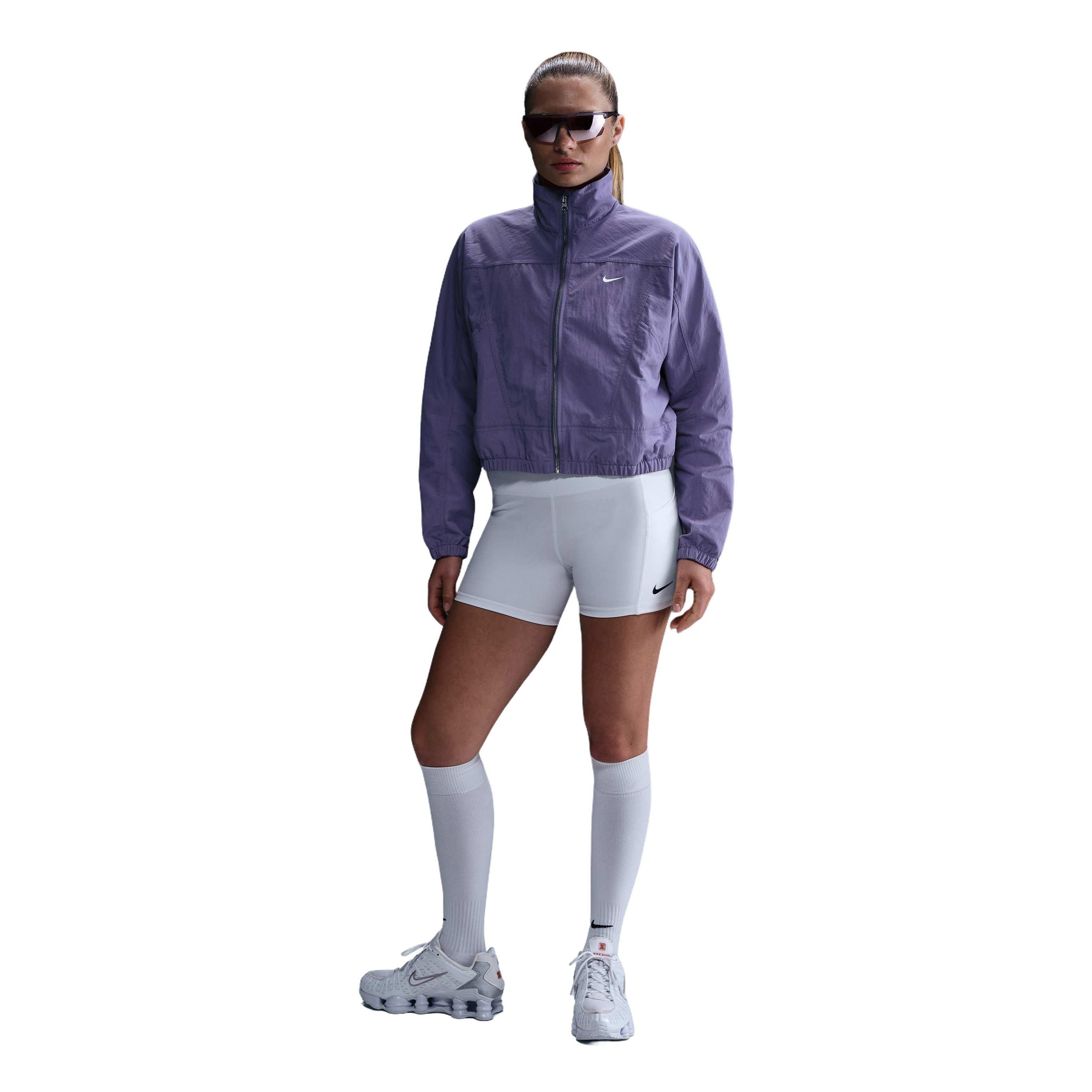 Nike Women's Sportswear Everything Woven Repel Oversized UV Protection Jacket - Purple - PURPLE Thumbnail View 1