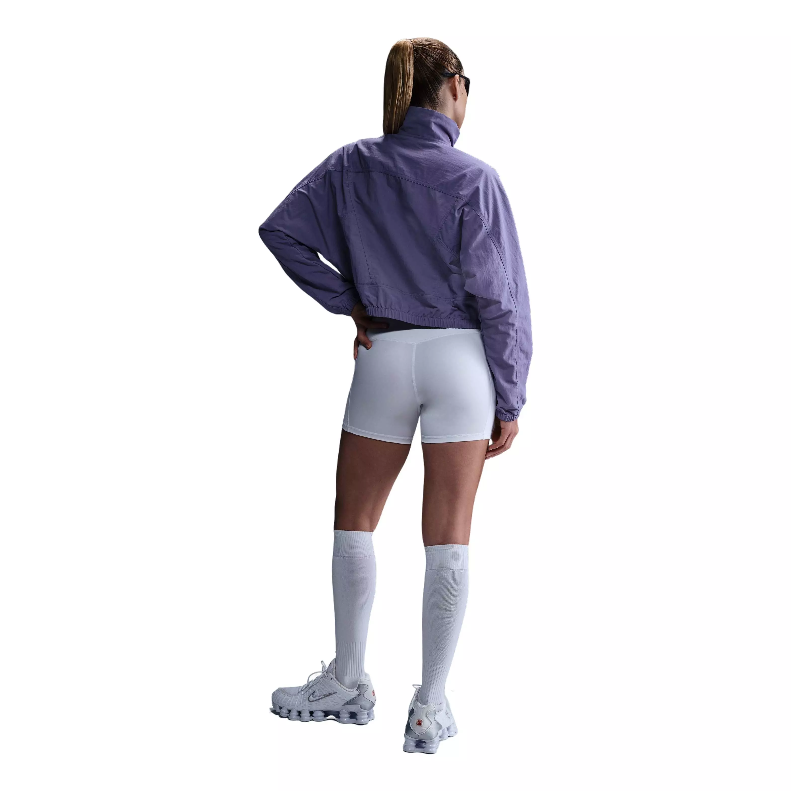 Nike Women's Sportswear Everything Woven Repel Oversized UV Protection Jacket - Purple - PURPLE