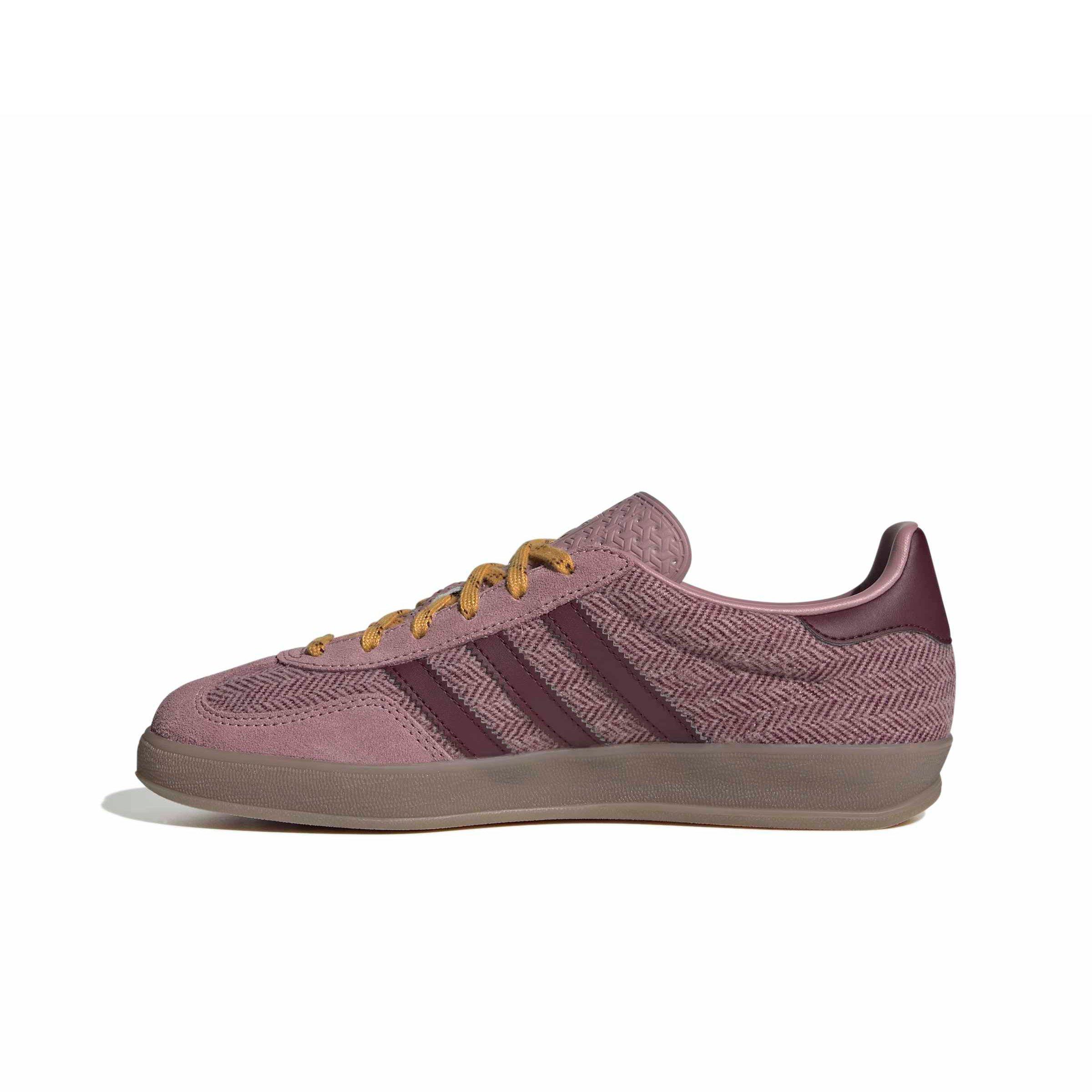 adidas Originals Gazelle Indoor "Magic Mauve/Maroon/Preloved Yellow" Women's Shoe - MAUVE/MAROON/YELLOW
