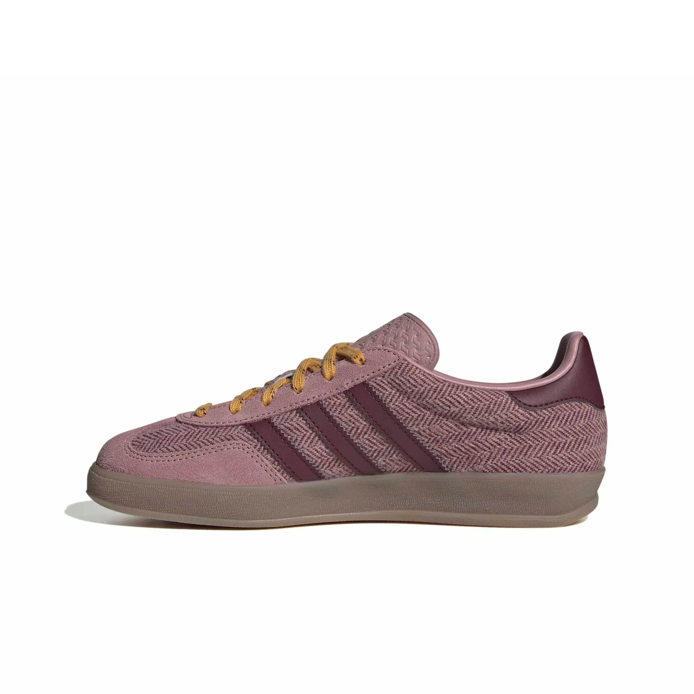 adidas Originals Gazelle Indoor "Magic Mauve/Maroon/Preloved Yellow" Women's Shoe - MAUVE/MAROON/YELLOW