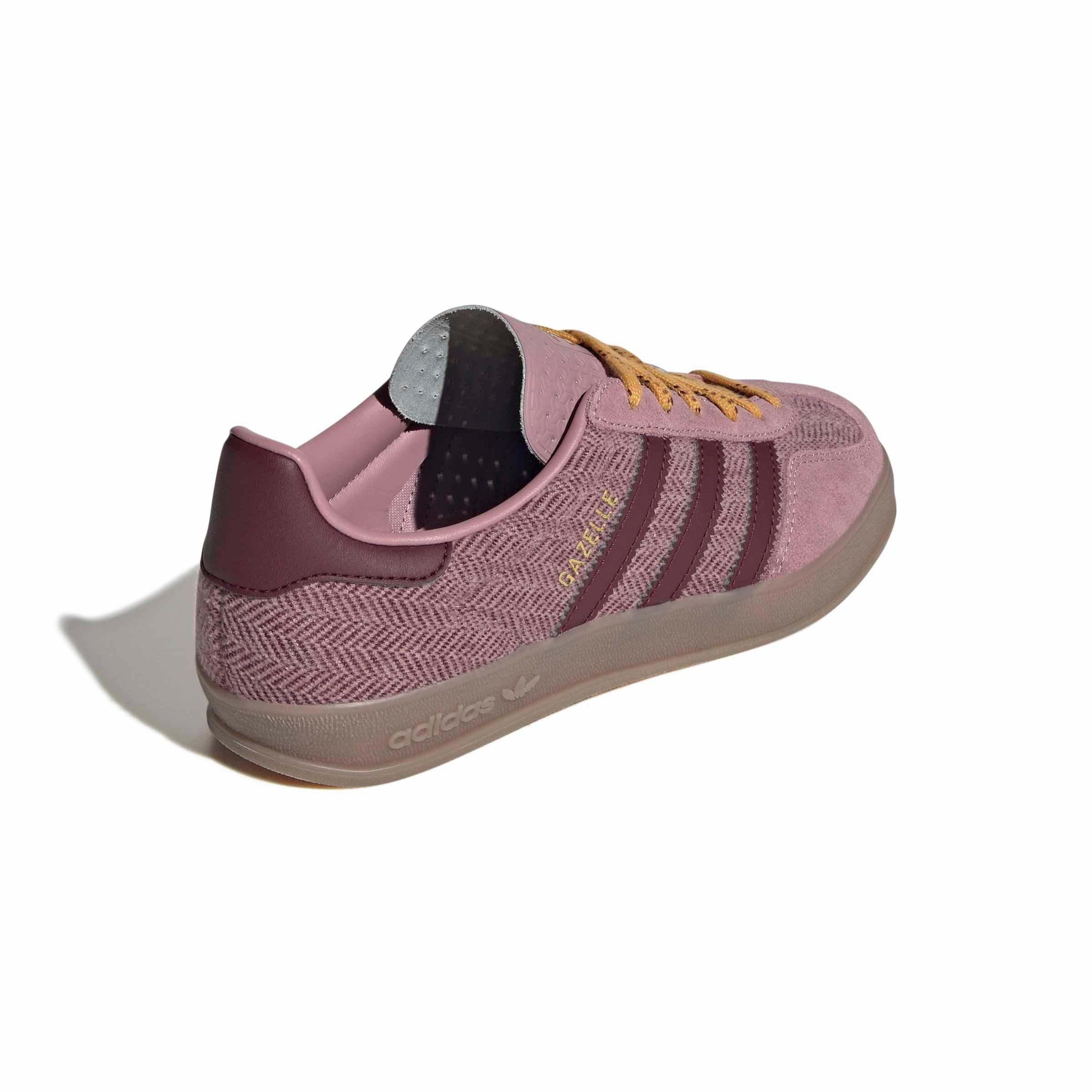 adidas Originals Gazelle Indoor "Magic Mauve/Maroon/Preloved Yellow" Women's Shoe - MAUVE/MAROON/YELLOW