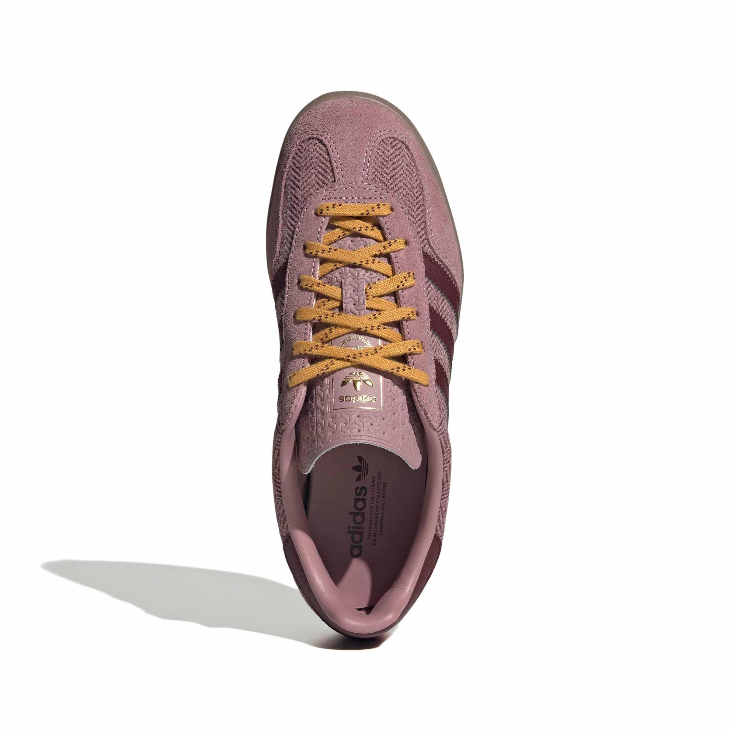 adidas Originals Gazelle Indoor "Magic Mauve/Maroon/Preloved Yellow" Women's Shoe - MAUVE/MAROON/YELLOW