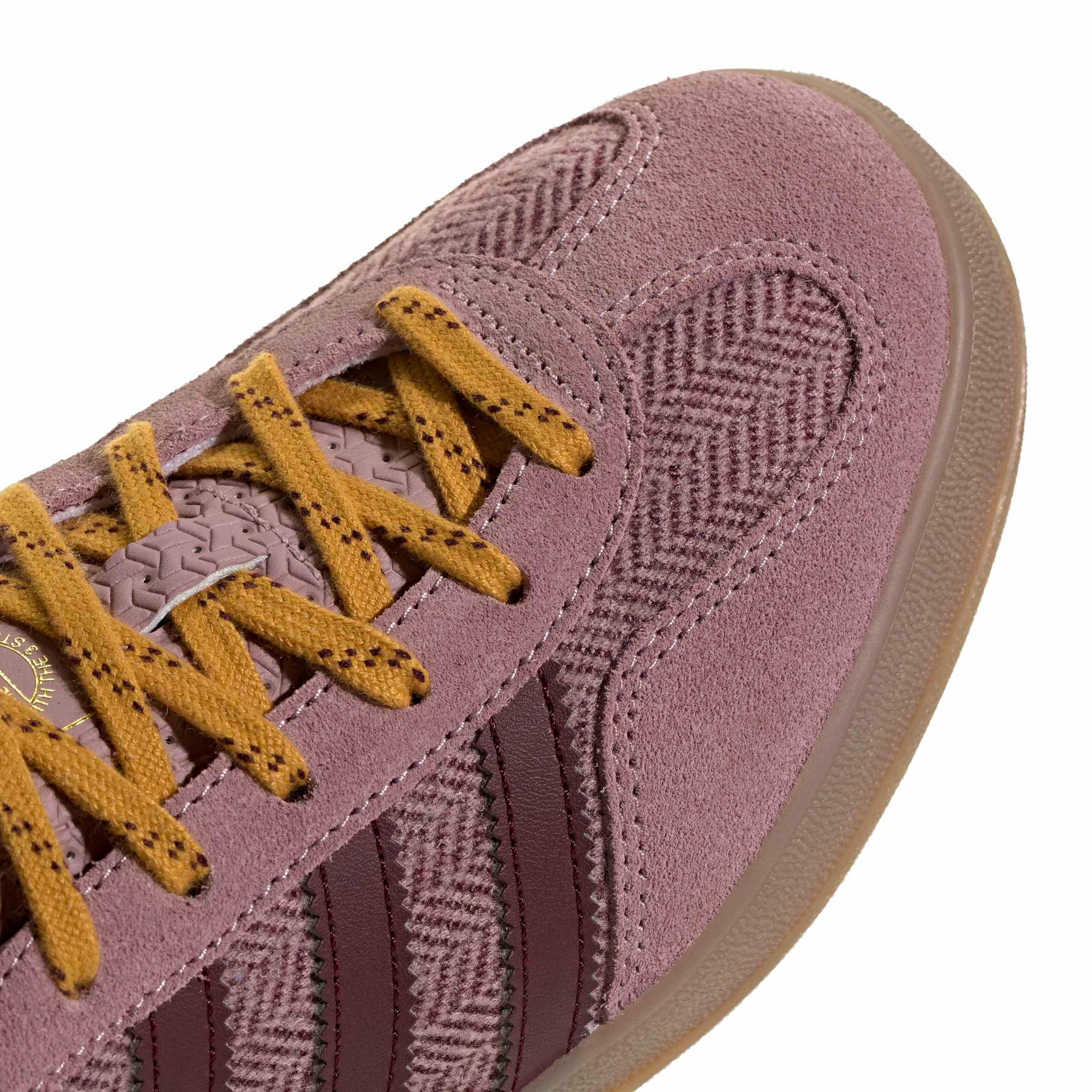 adidas Originals Gazelle Indoor "Magic Mauve/Maroon/Preloved Yellow" Women's Shoe - MAUVE/MAROON/YELLOW
