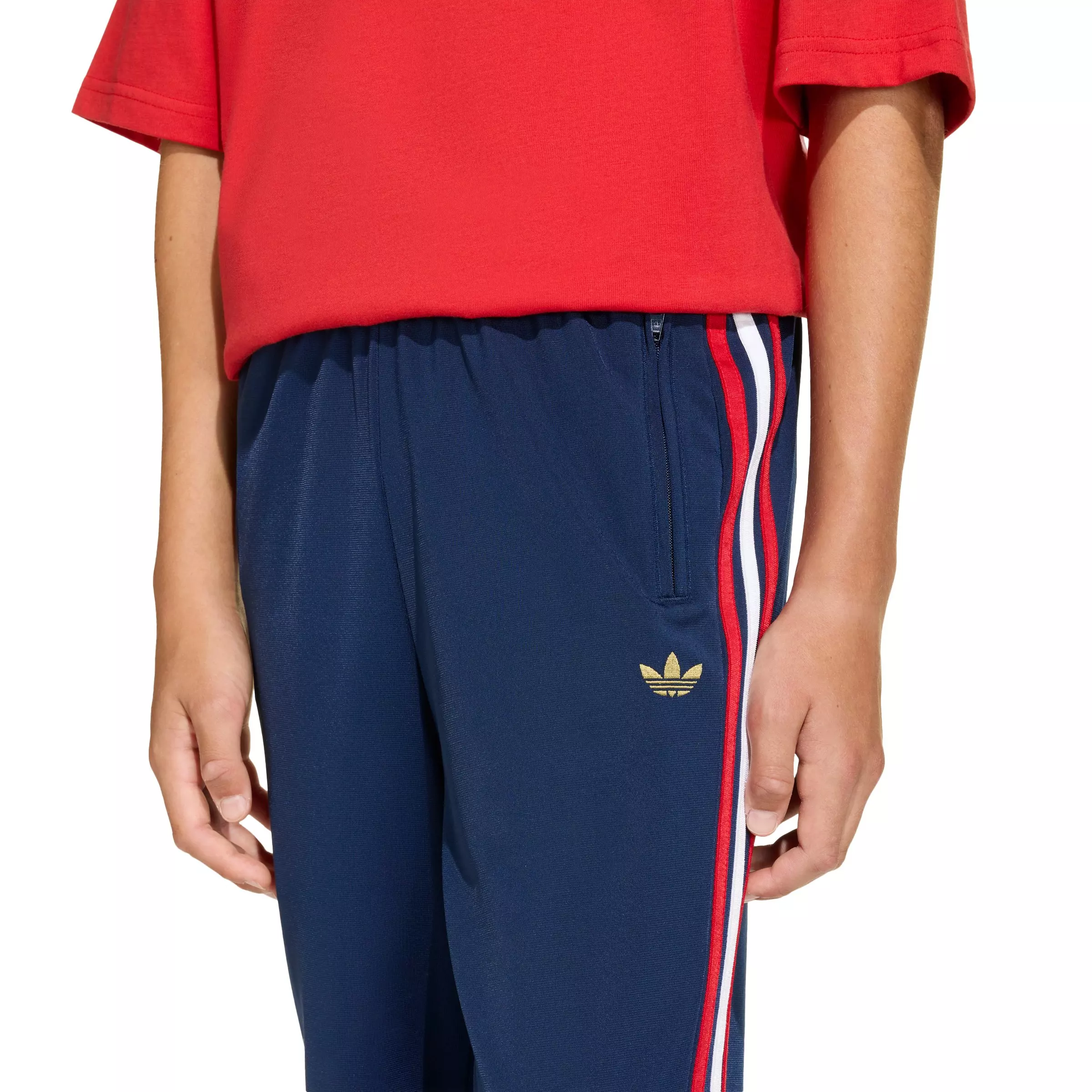adidas Originals Big Boys' Firebird Tracksuit Bottoms - Dark Blue - DARK BLUE