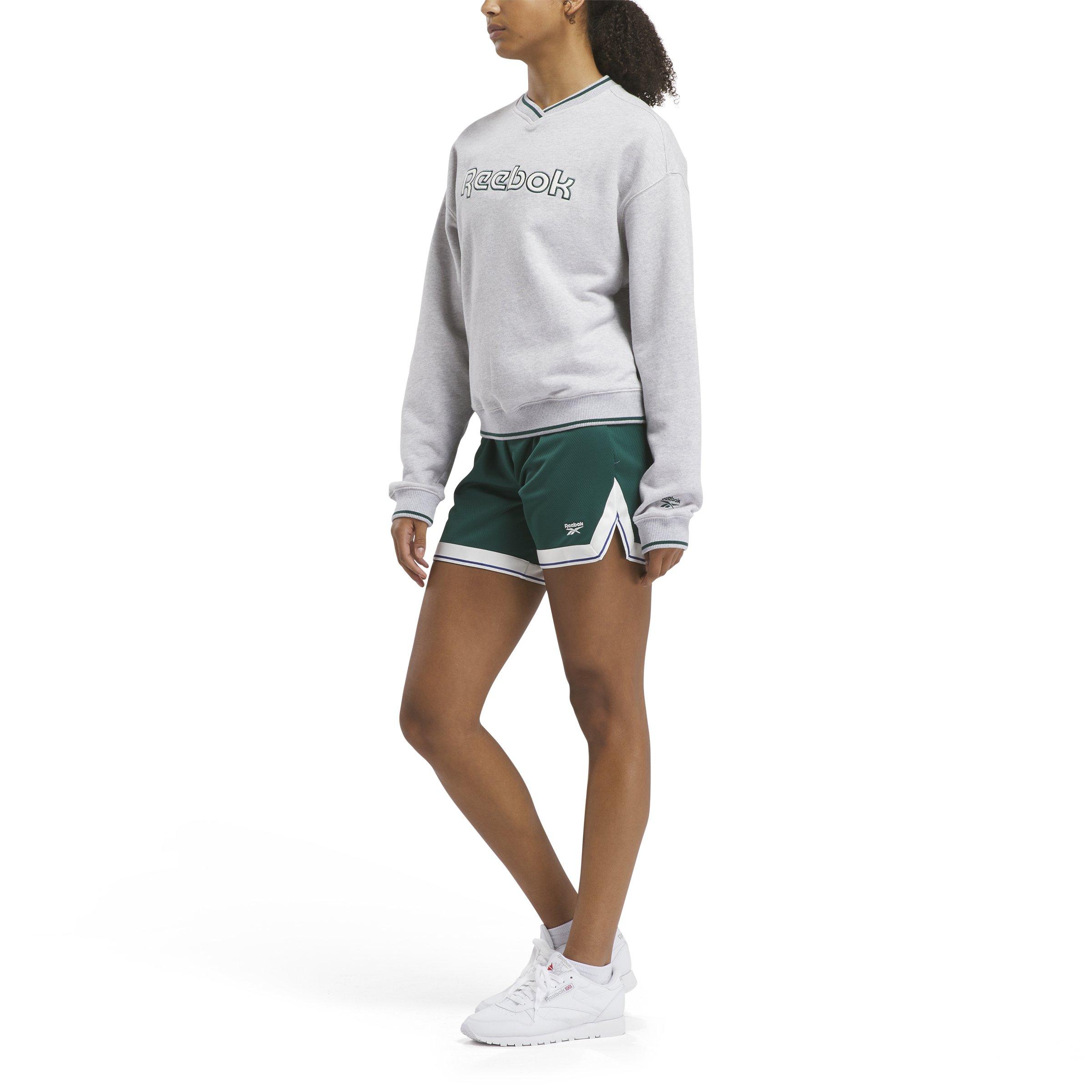 Reebok Women's Team Shorts - GREEN Thumbnail View 3
