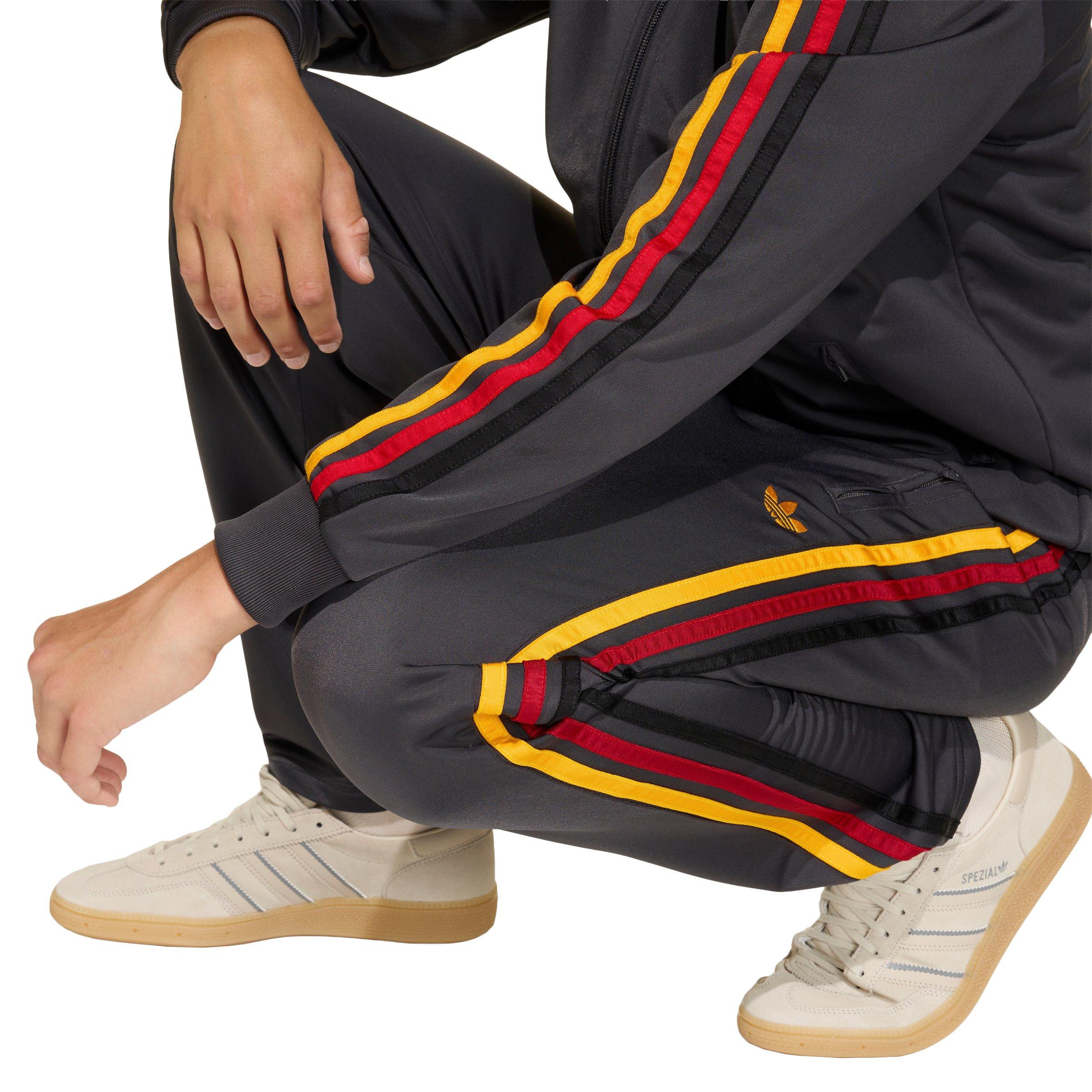 adidas Originals Big Boys' Firebird Tracksuit Bottoms - Dark Grey - DARK GREY Thumbnail View 4