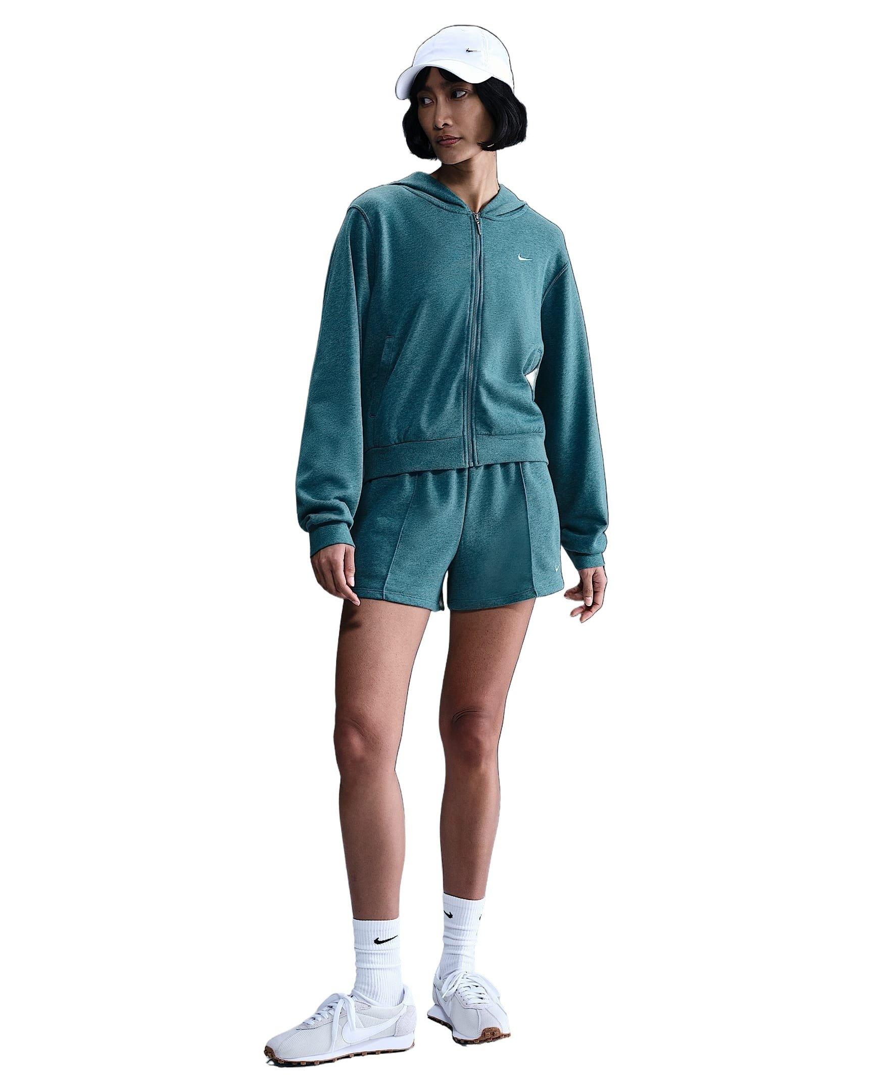 Nike Women's Sportswear Chill Terry Loose Full-Zip French Terry Jacket - Blue - BLUE Thumbnail View 4