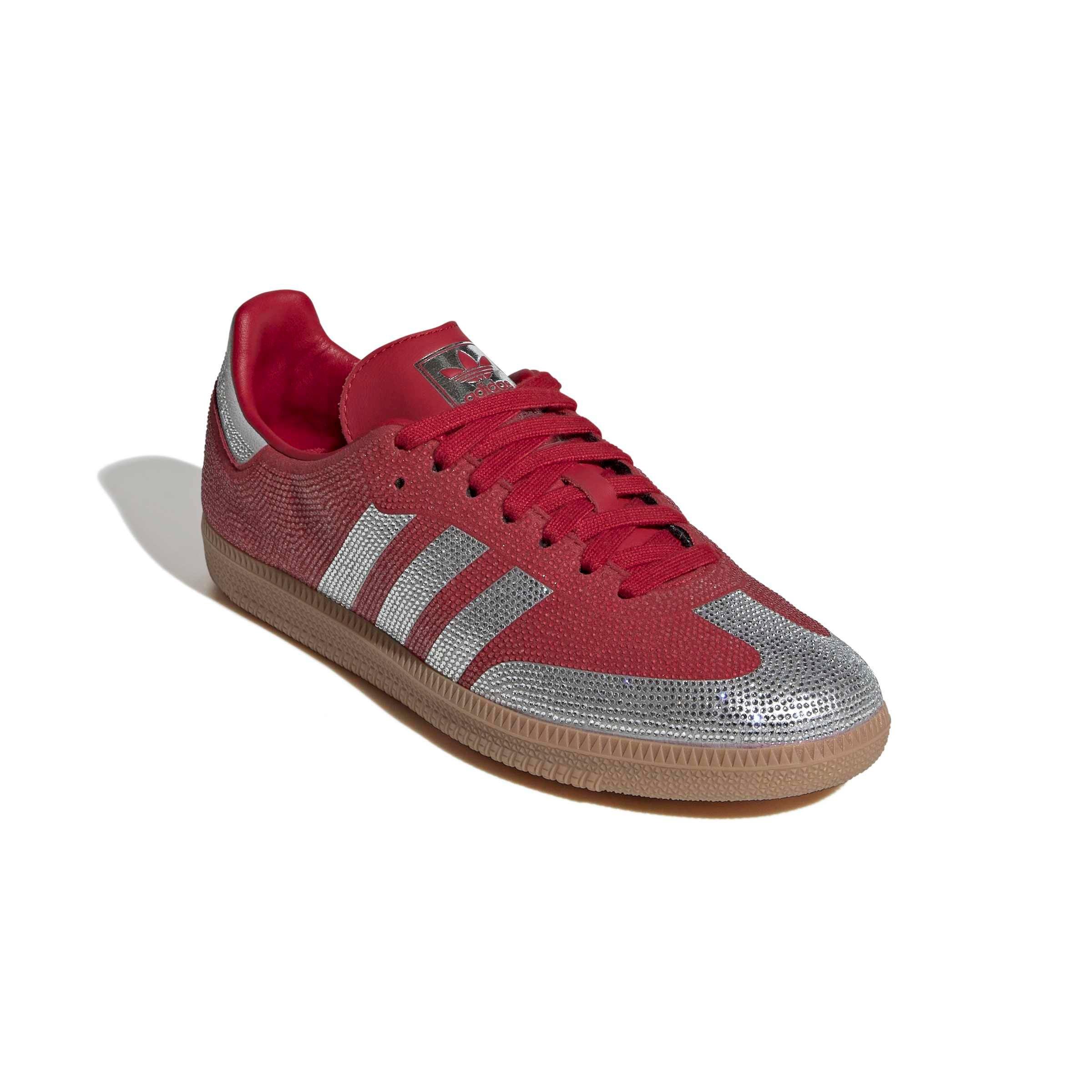 adidas Originals Samba OG "Team Victory Red/Silver Metallic/Gum 4" Women's Shoe - RED/SILVER/GUM