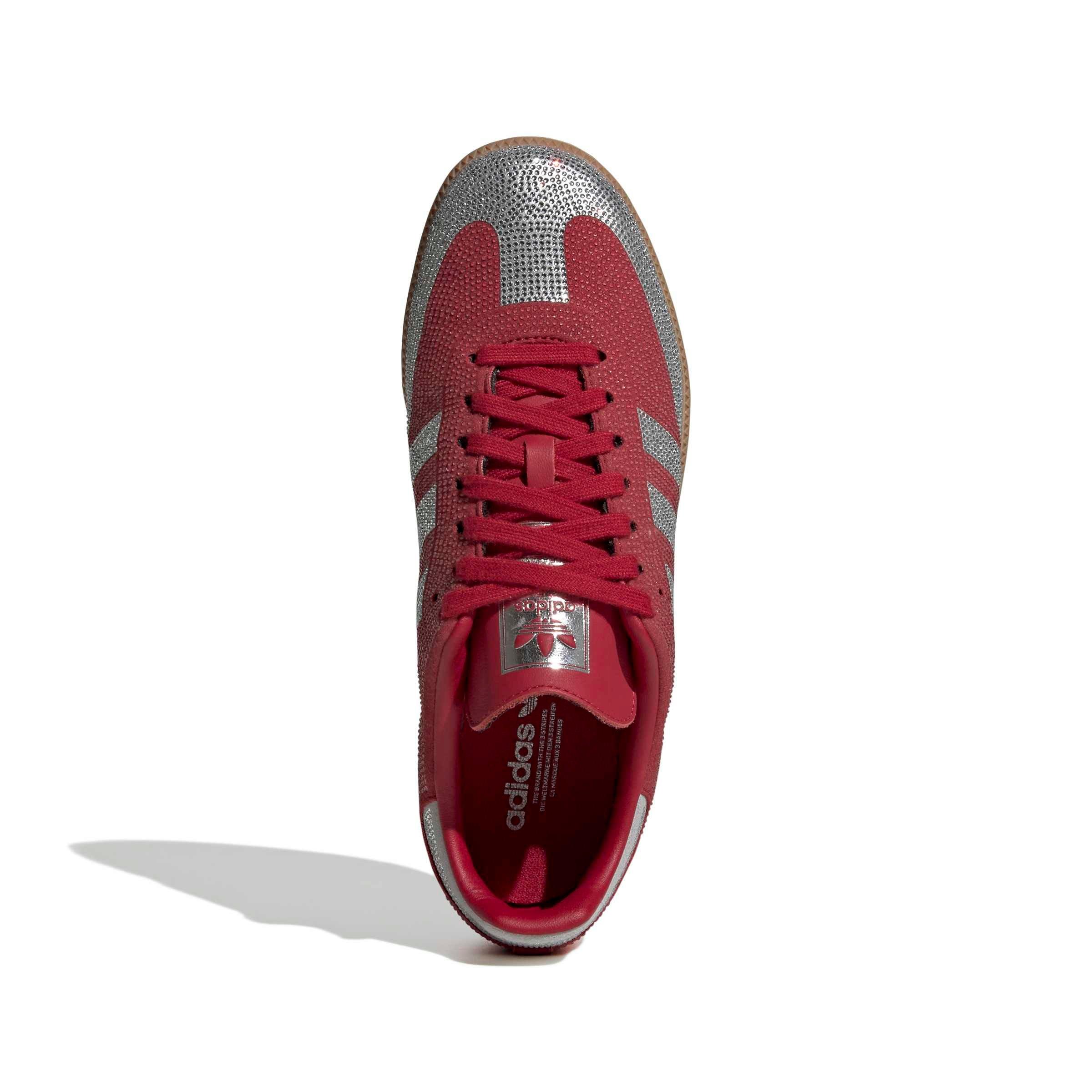 adidas Originals Samba OG "Team Victory Red/Silver Metallic/Gum 4" Women's Shoe - RED/SILVER/GUM