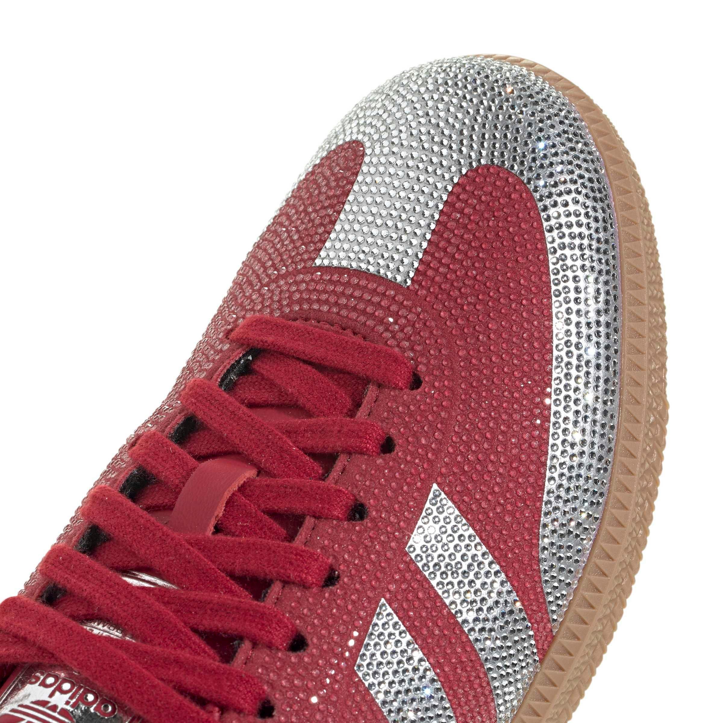 adidas Originals Samba OG "Team Victory Red/Silver Metallic/Gum 4" Women's Shoe - RED/SILVER/GUM