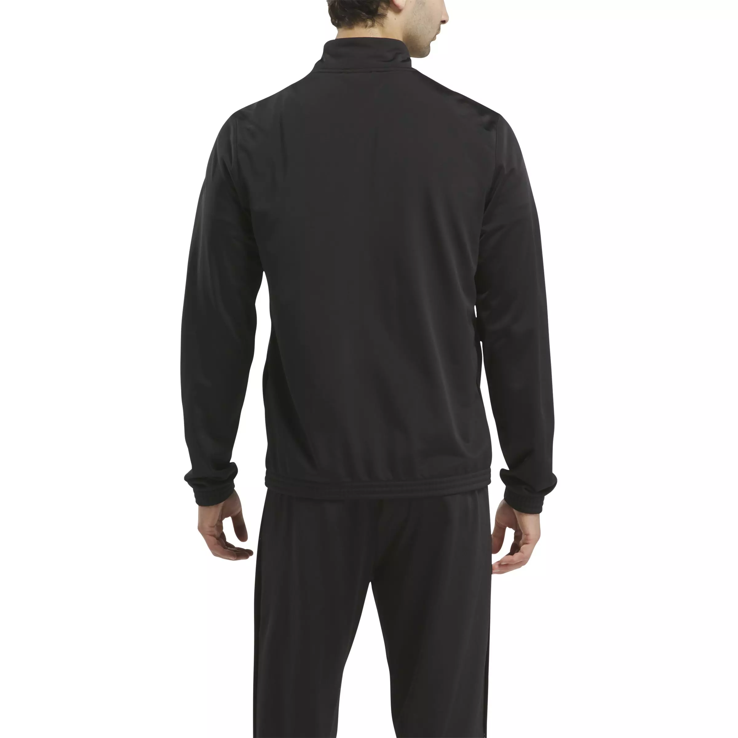 Reebok Unisex Identity Small Logo Knit Track Jacket - BLACK