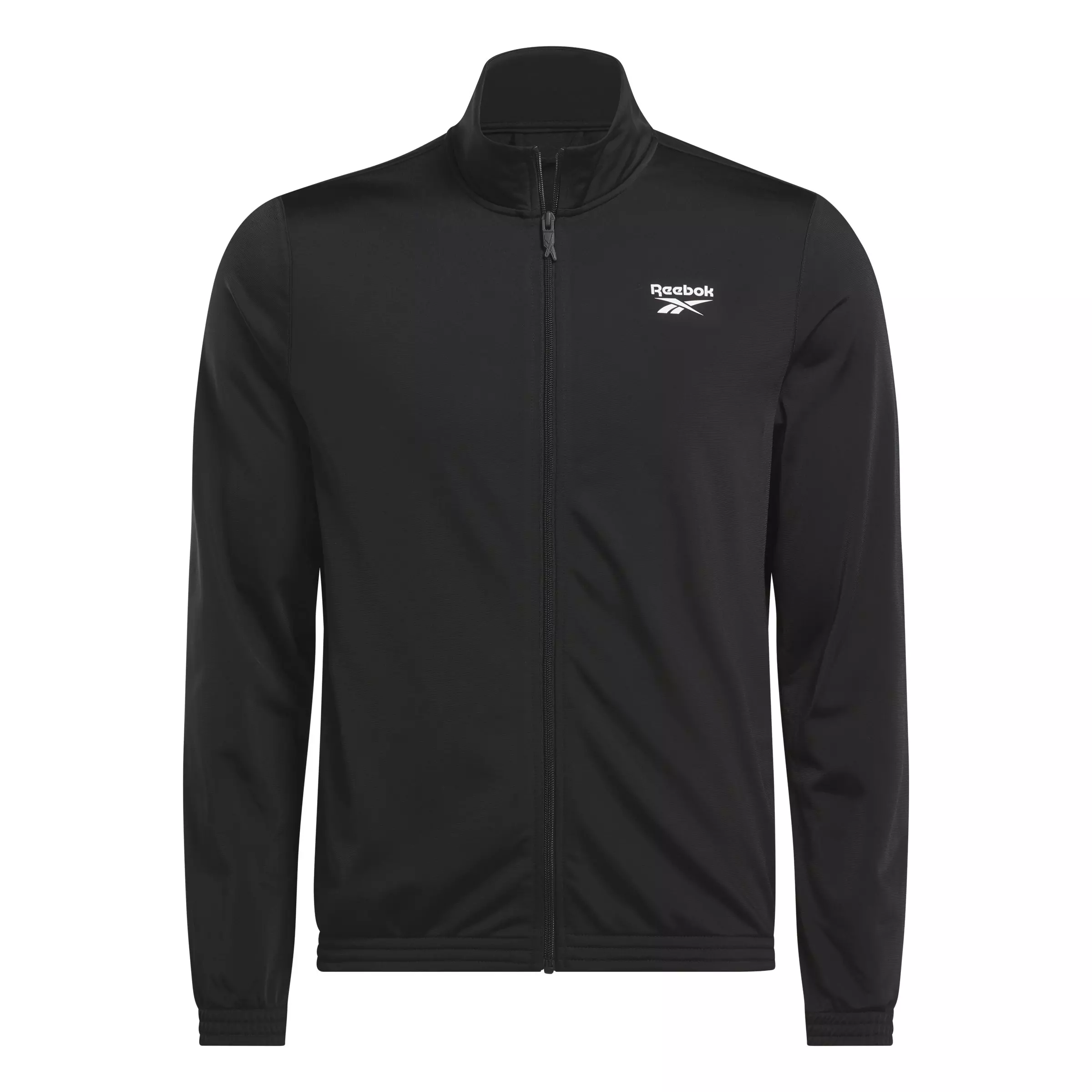 Reebok Unisex Identity Small Logo Knit Track Jacket - BLACK