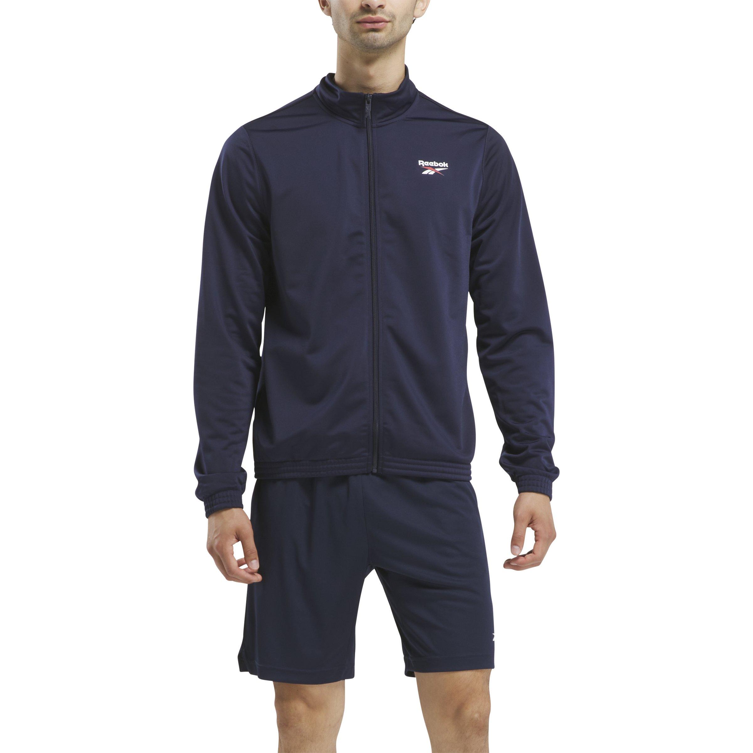 Reebok Unisex Identity Small Logo Knit Track Jacket - NAVY Thumbnail View 1