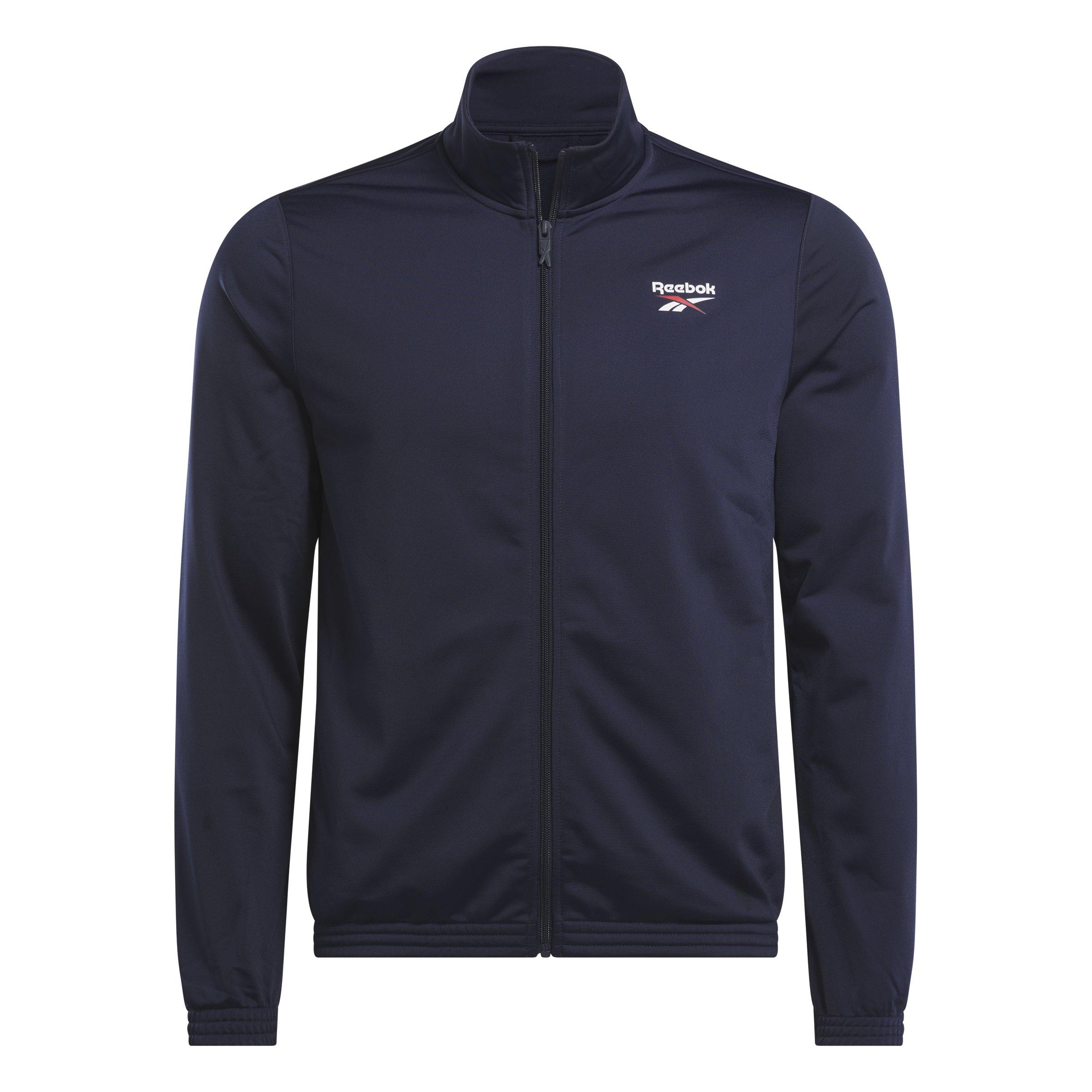 Reebok Unisex Identity Small Logo Knit Track Jacket - NAVY Thumbnail View 4