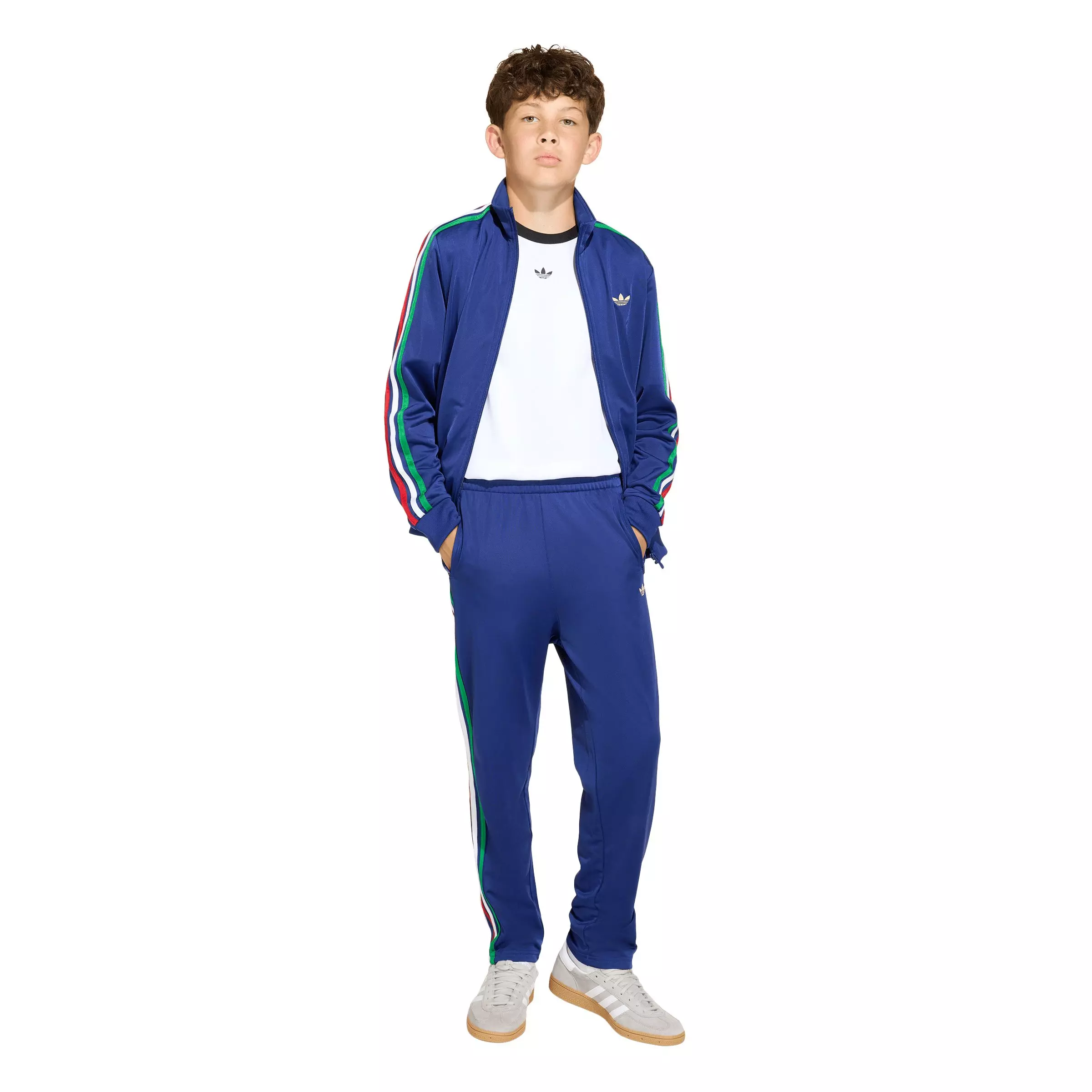 adidas Originals Big Boys' Firebird Tracksuit Bottoms - Blue - BLUE