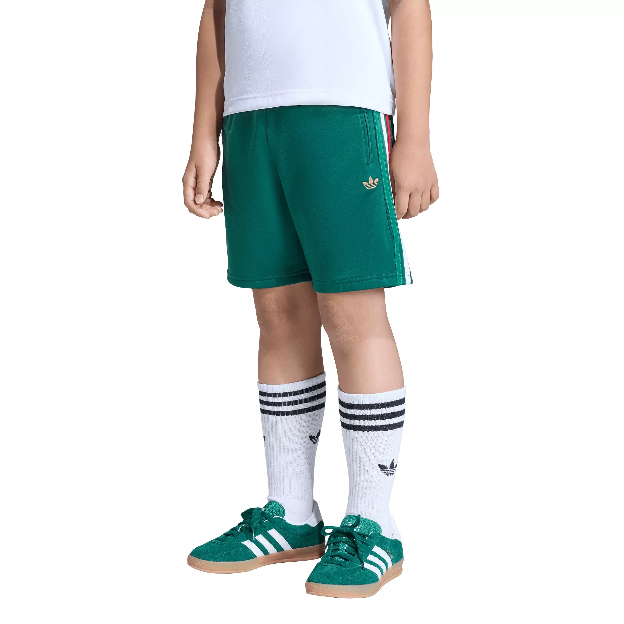 adidas Originals Big Boys' Firebird Shorts - Green - GREEN