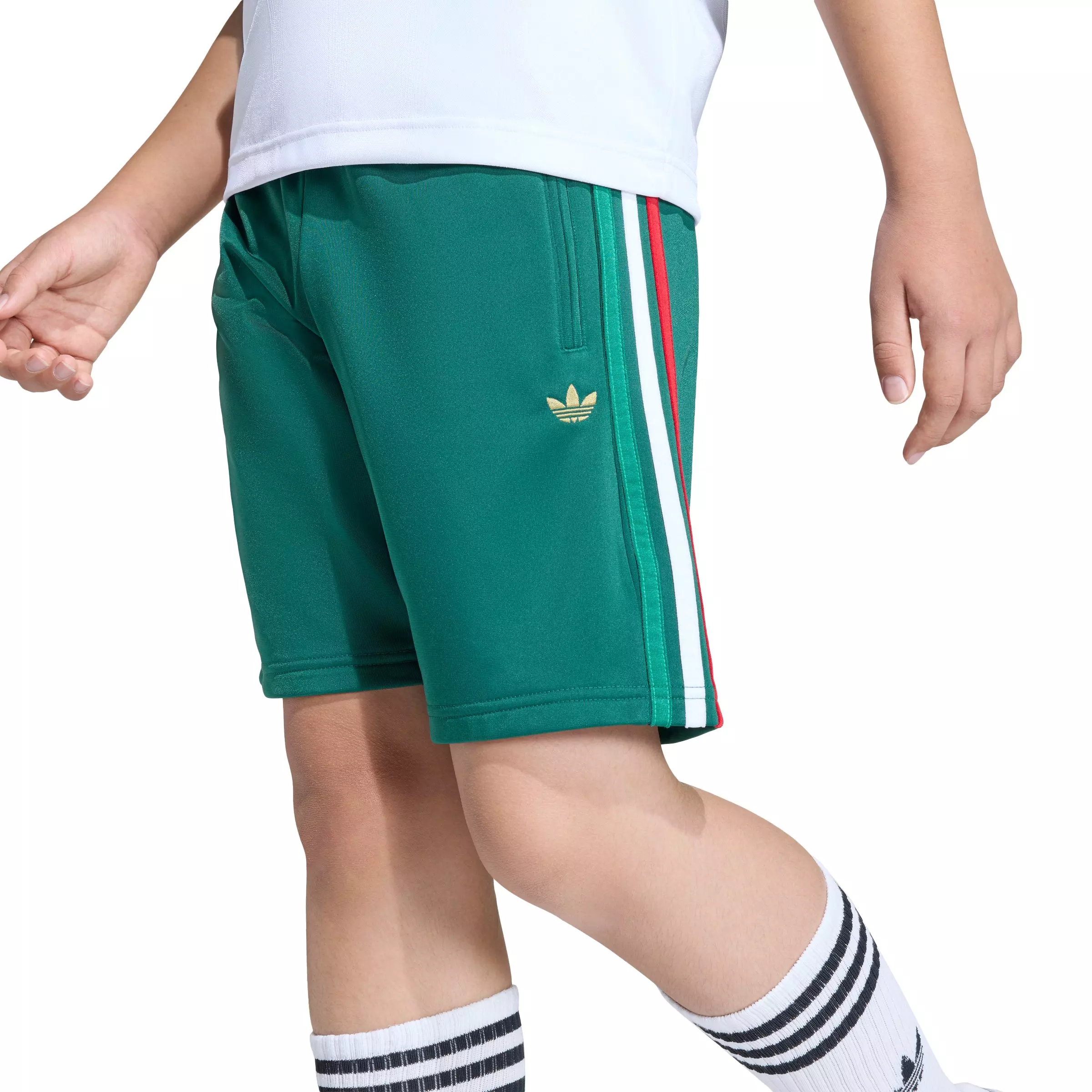 adidas Originals Big Boys' Firebird Shorts - Green - GREEN